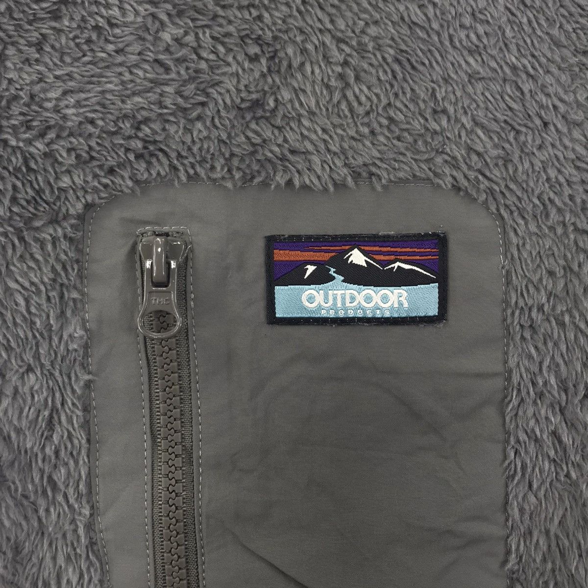 Vintage Vintage 90s OUTDOOR PRODUCT Sherpa SnapT Pocket Sweatshirt Size US L / EU 52-54 / 3 - 3 Thumbnail