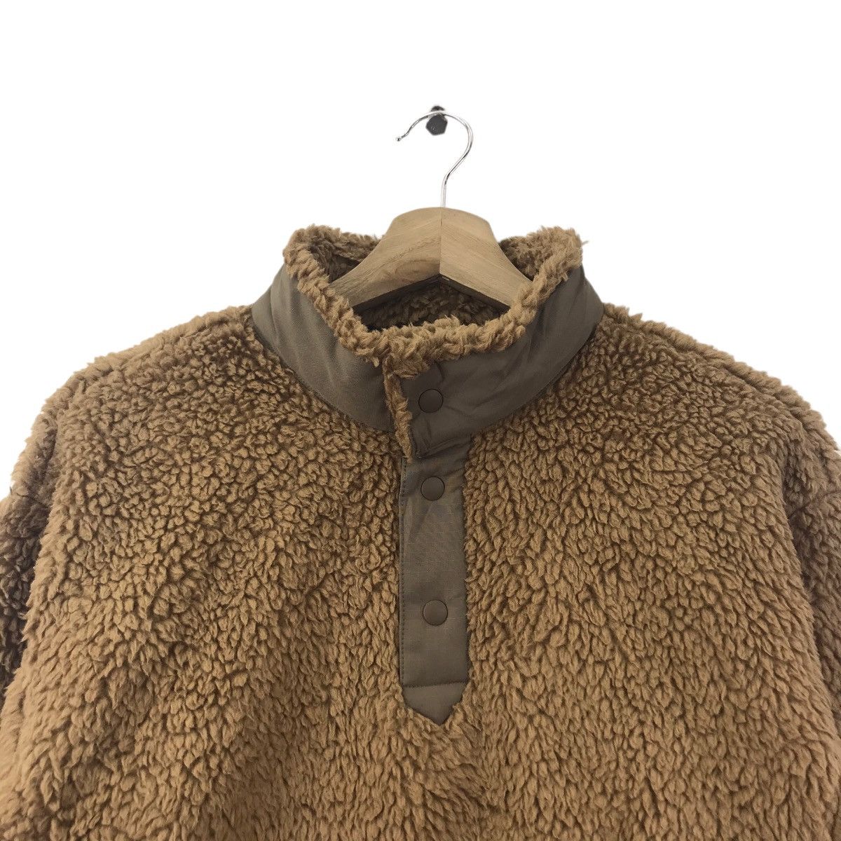 Uniqlo × White Mountaineering WHITE MOUNTAINEERING x UNIQLO Sherpa Fleece Brown Sweatshirt Size US S / EU 44-46 / 1 - 2 Thumbnail
