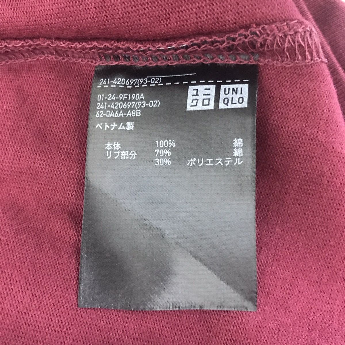 Uniqlo UNIQLO X CHRISTOPHE LEMAIRE Oversize Maroon Plain Sweatshirt Size US L / EU 52-54 / 3 - 4 Thumbnail