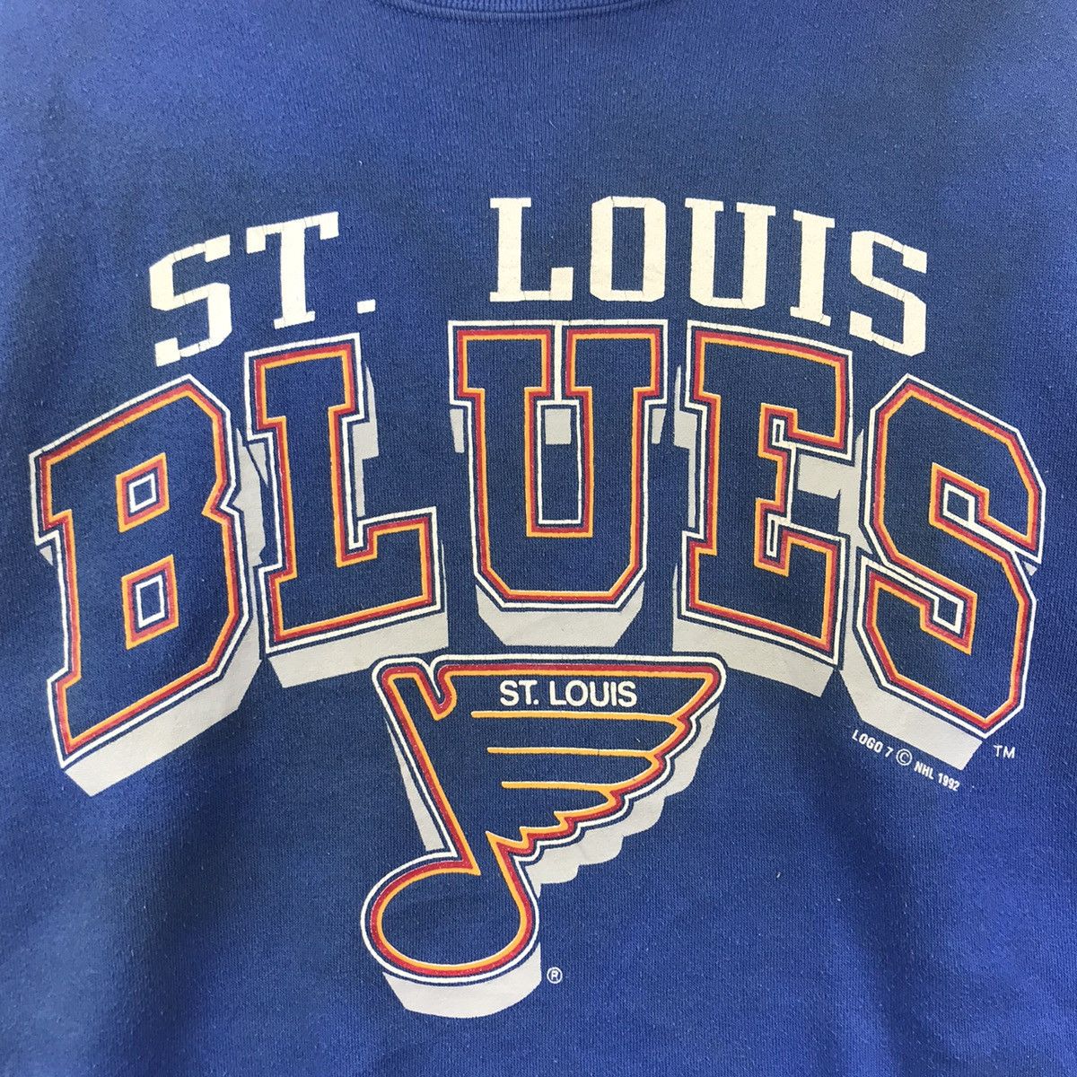 Vintage Vintage 90s ST.LOUIS BLUES Nhl Hockey Logo 7 Blue Sweatshirt Size US M / EU 48-50 / 2 - 3 Thumbnail