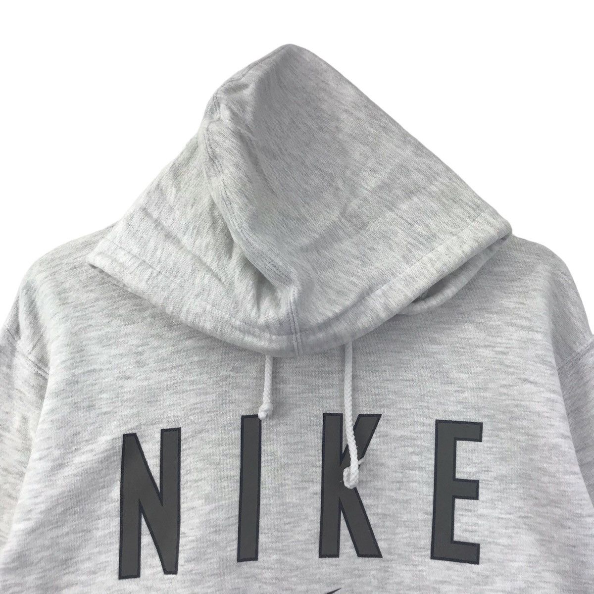 Nike Vintage 90s NIKE SWOOSH Center Logo BigPrint LogoWhiteHoodie Size US M / EU 48-50 / 2 - 2 Thumbnail