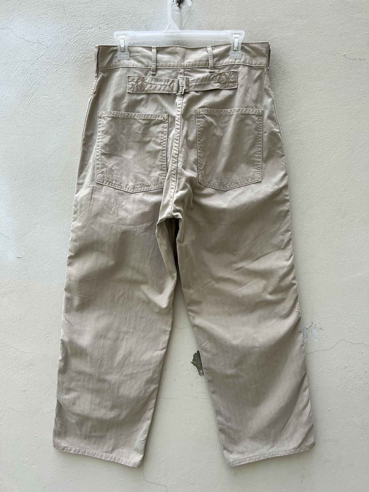 Levi's Vintage 1996 Levi’s HBT Striped Baggy Military Fatigue Pant Size US 31 - 14 Thumbnail
