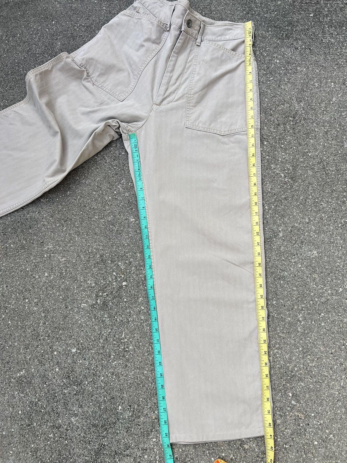 Levi's Vintage 1996 Levi’s HBT Striped Baggy Military Fatigue Pant Size US 31 - 4 Thumbnail