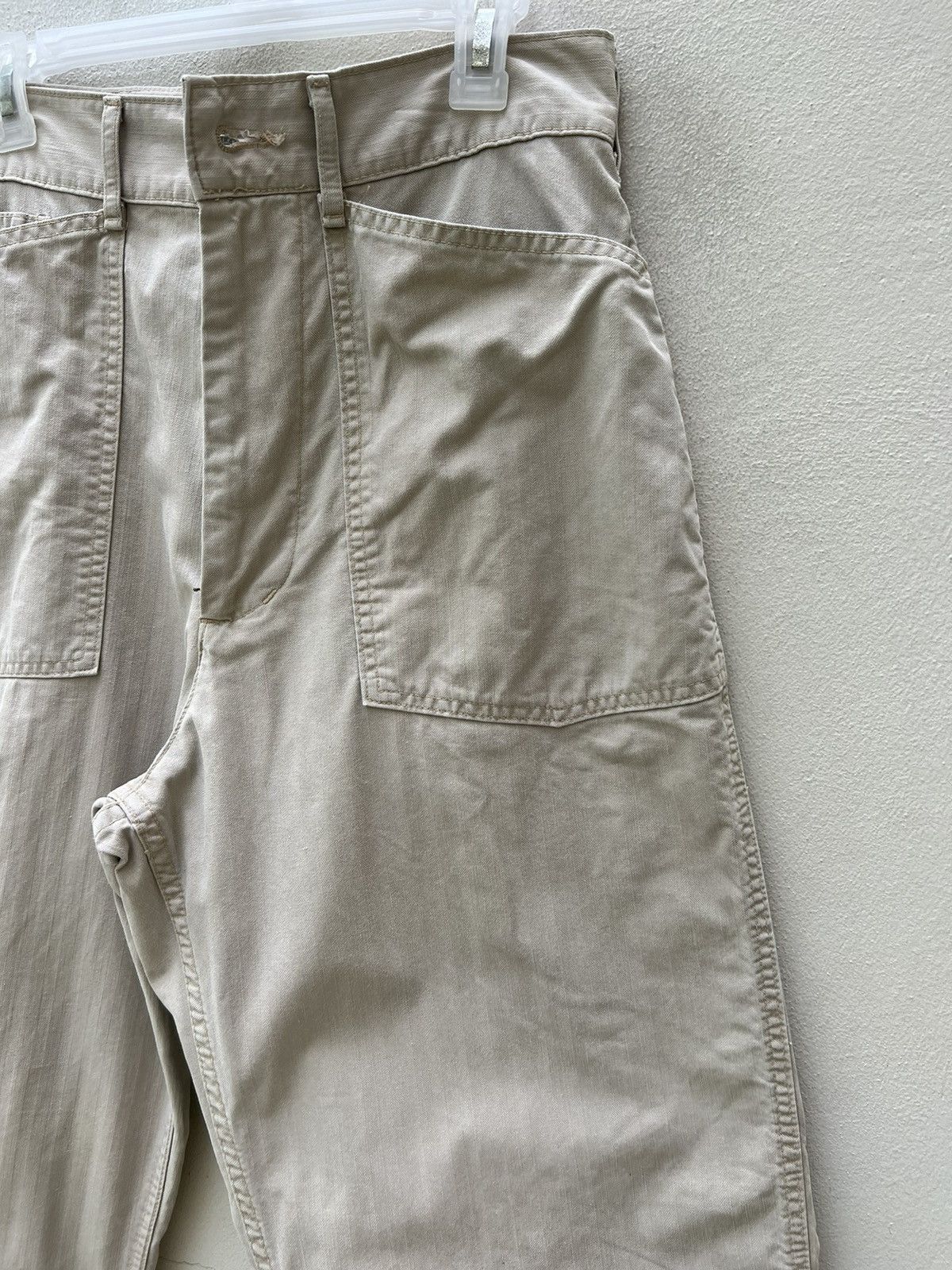 Levi's Vintage 1996 Levi’s HBT Striped Baggy Military Fatigue Pant Size US 31 - 11 Thumbnail
