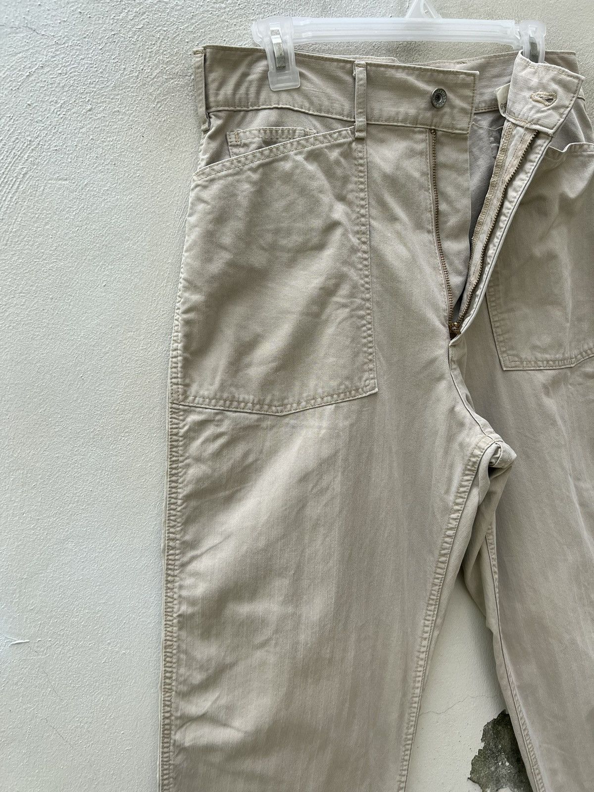 Levi's Vintage 1996 Levi’s HBT Striped Baggy Military Fatigue Pant Size US 31 - 8 Thumbnail