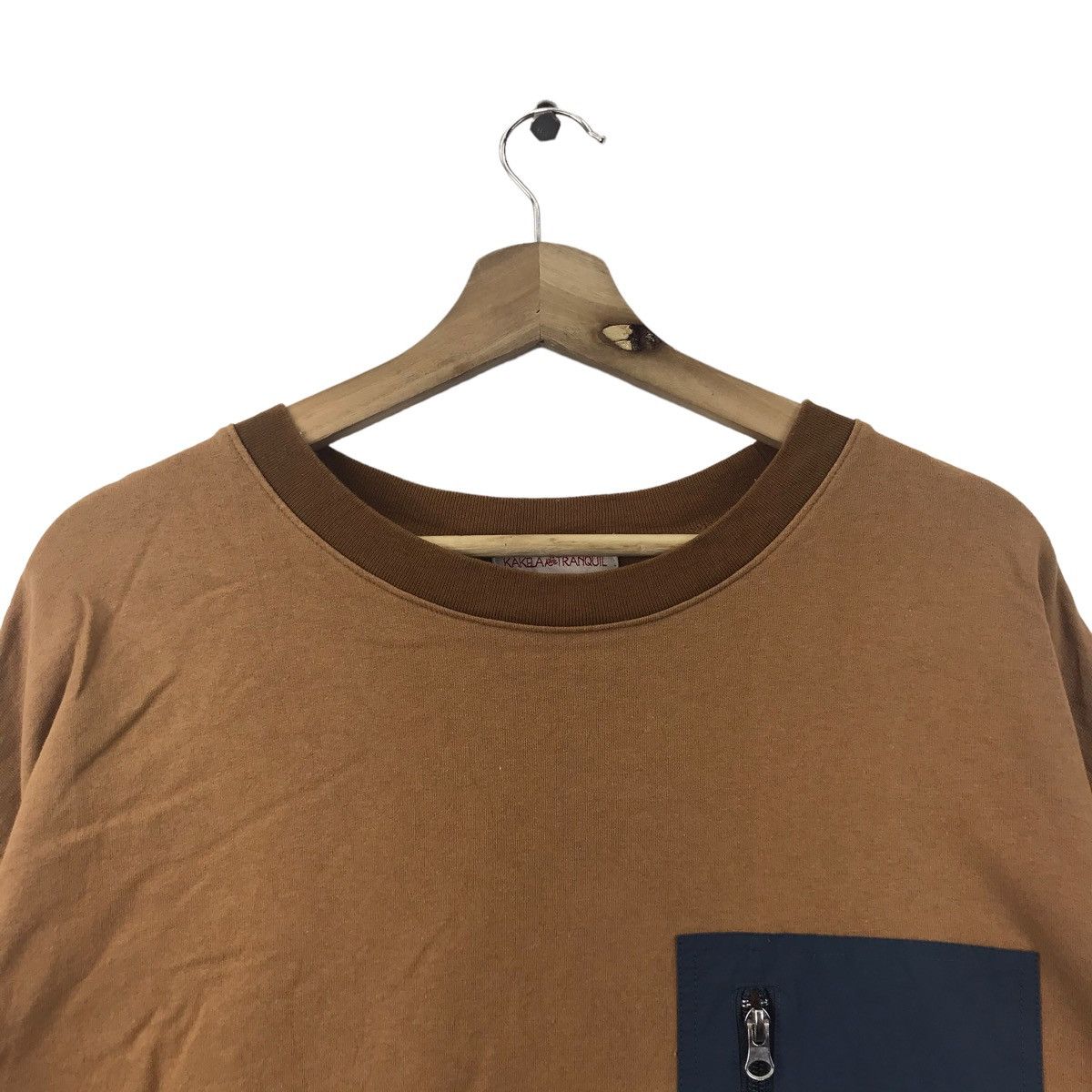 Vintage KAKELA and TRANQUIL Japanese Brand Brown Pocketed Sweatshirt Size US L / EU 52-54 / 3 - 2 Thumbnail