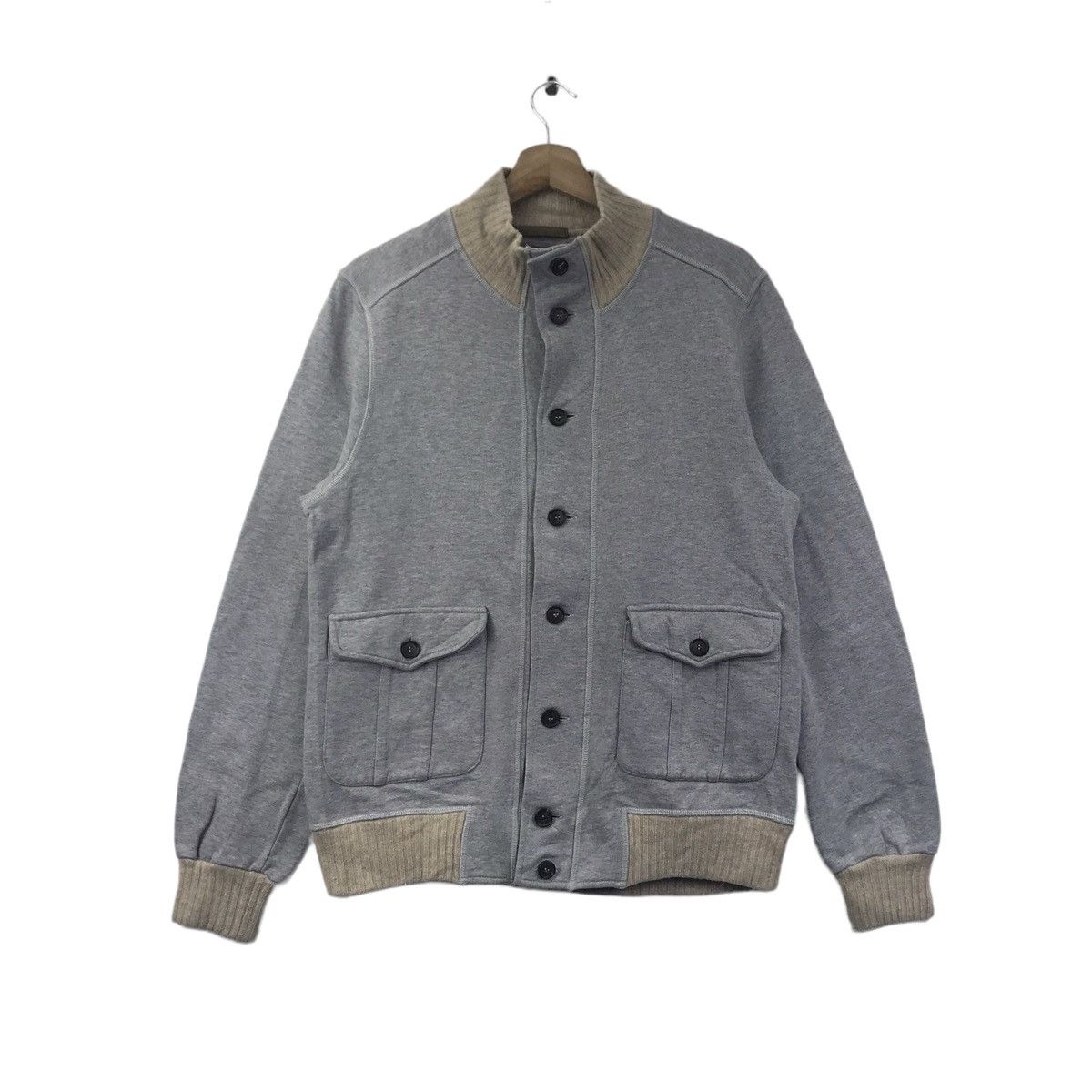 Paul Stuart PAUL STUART USA Button Up Italy Grey Sweater Size US M / EU 48-50 / 2 - 1 Thumbnail