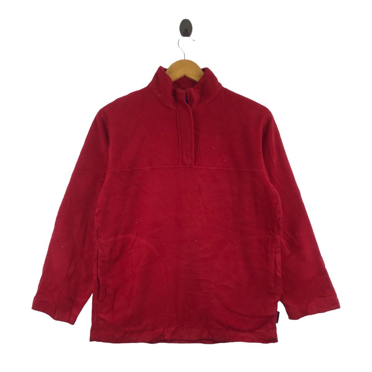 Kangol KANGOL Small Embroidered Logo Red Sherpa Sweatshirt Size US L / EU 52-54 / 3 - 1 Thumbnail