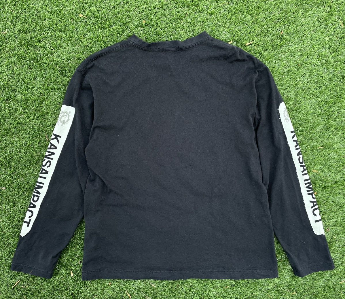 Kansai Yamamoto × Vintage VINTAGE KANSAI IMPACT SPELL OUT BLACK SHIRT Size US XL / EU 56 / 4 - 4 Thumbnail