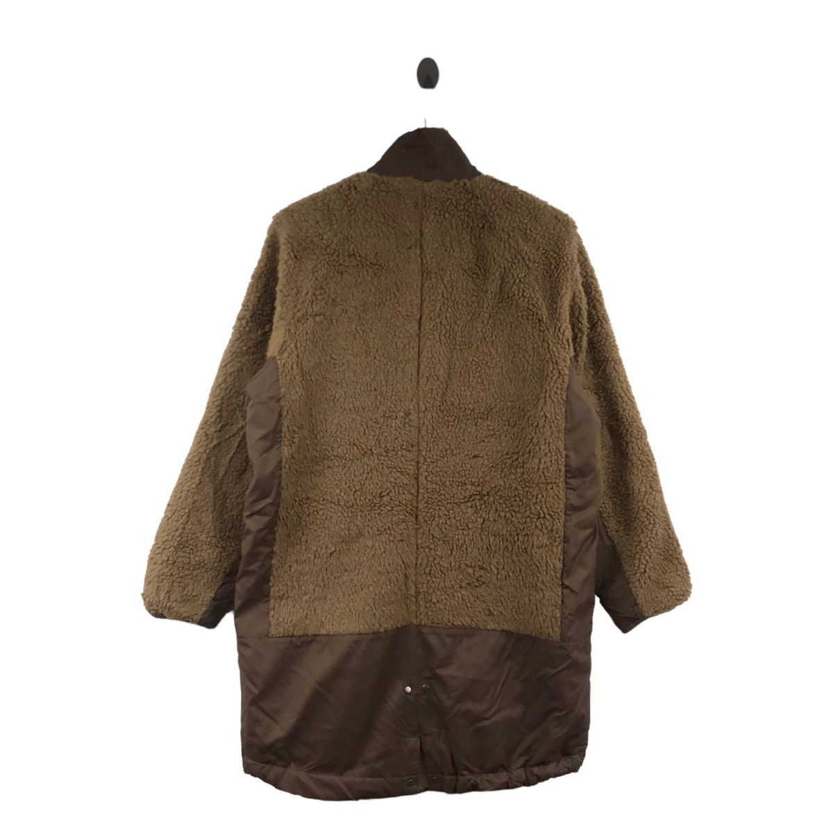 Vintage FIELD CROP Half Sherpa Oversize Brown Sweatshirt Size US L / EU 52-54 / 3 - 7 Thumbnail