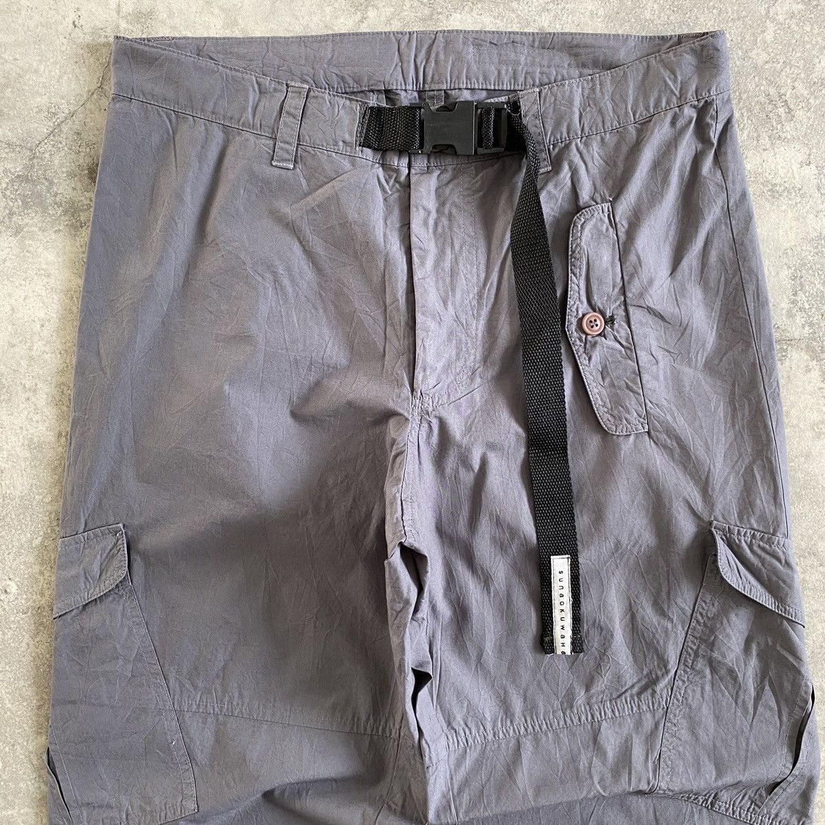 Issey Miyake Sunao Kuwahara Belted Cargo Easy Pants Size US 31 - 9 Thumbnail