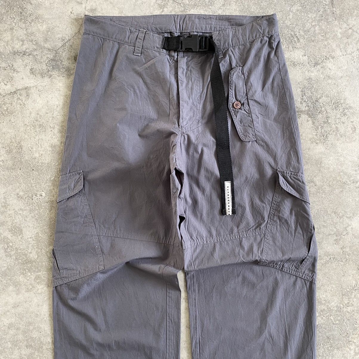 Issey Miyake Sunao Kuwahara Belted Cargo Easy Pants Size US 31 - 3 Thumbnail