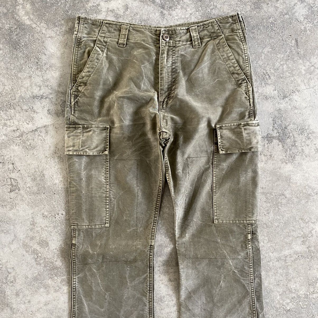 JACKROSE Jackrose Japan Faded Green Flared Cargo Pants Size US 31 - 3 Thumbnail