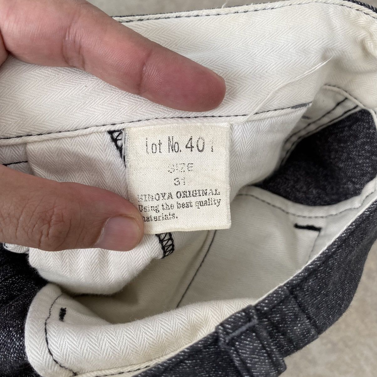 Burgus Plus Burgus Plus Made In Japan Salt and Pepper Faded Denim Jeans Size US 32 / EU 48 - 15 Thumbnail