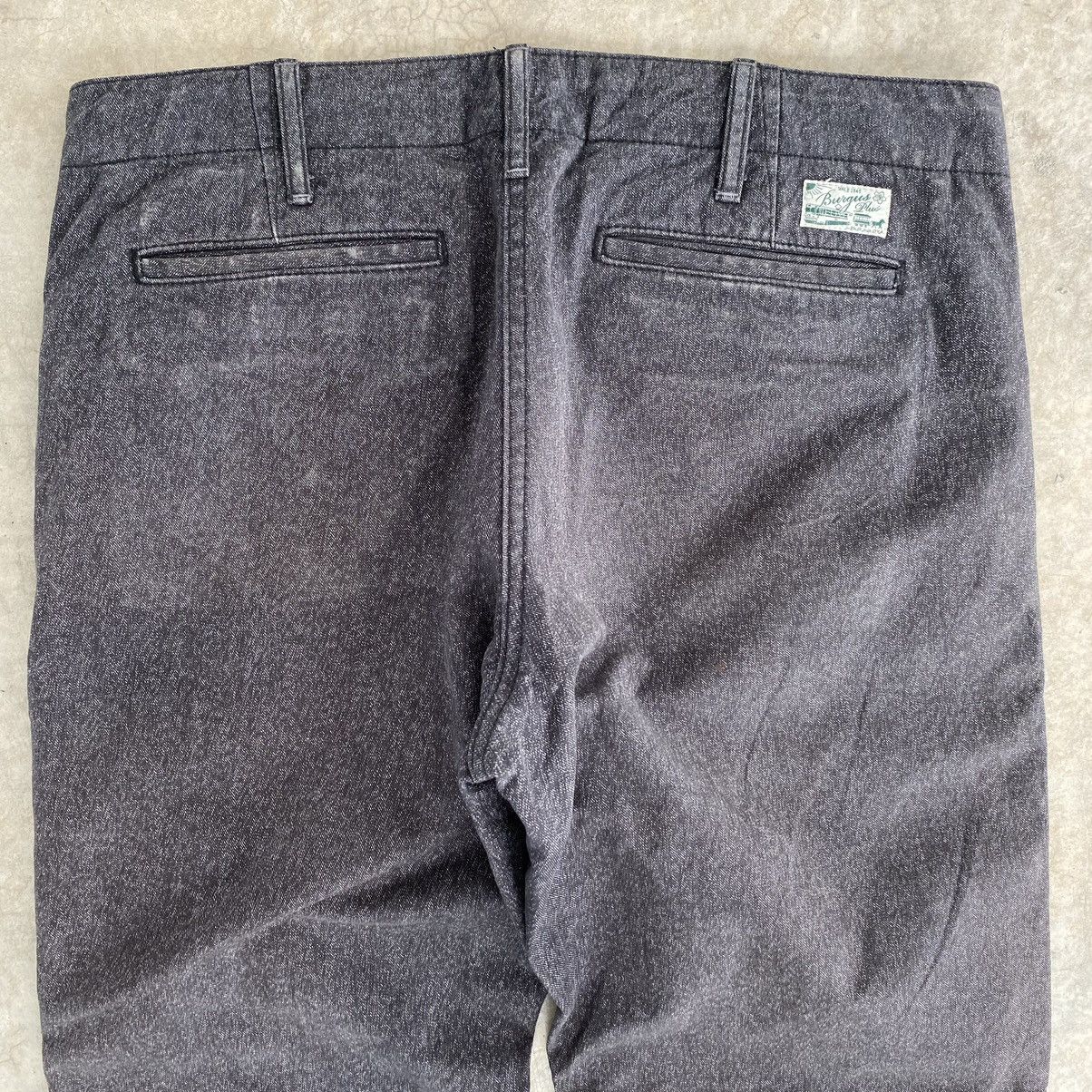 Burgus Plus Burgus Plus Made In Japan Salt and Pepper Faded Denim Jeans Size US 32 / EU 48 - 13 Thumbnail