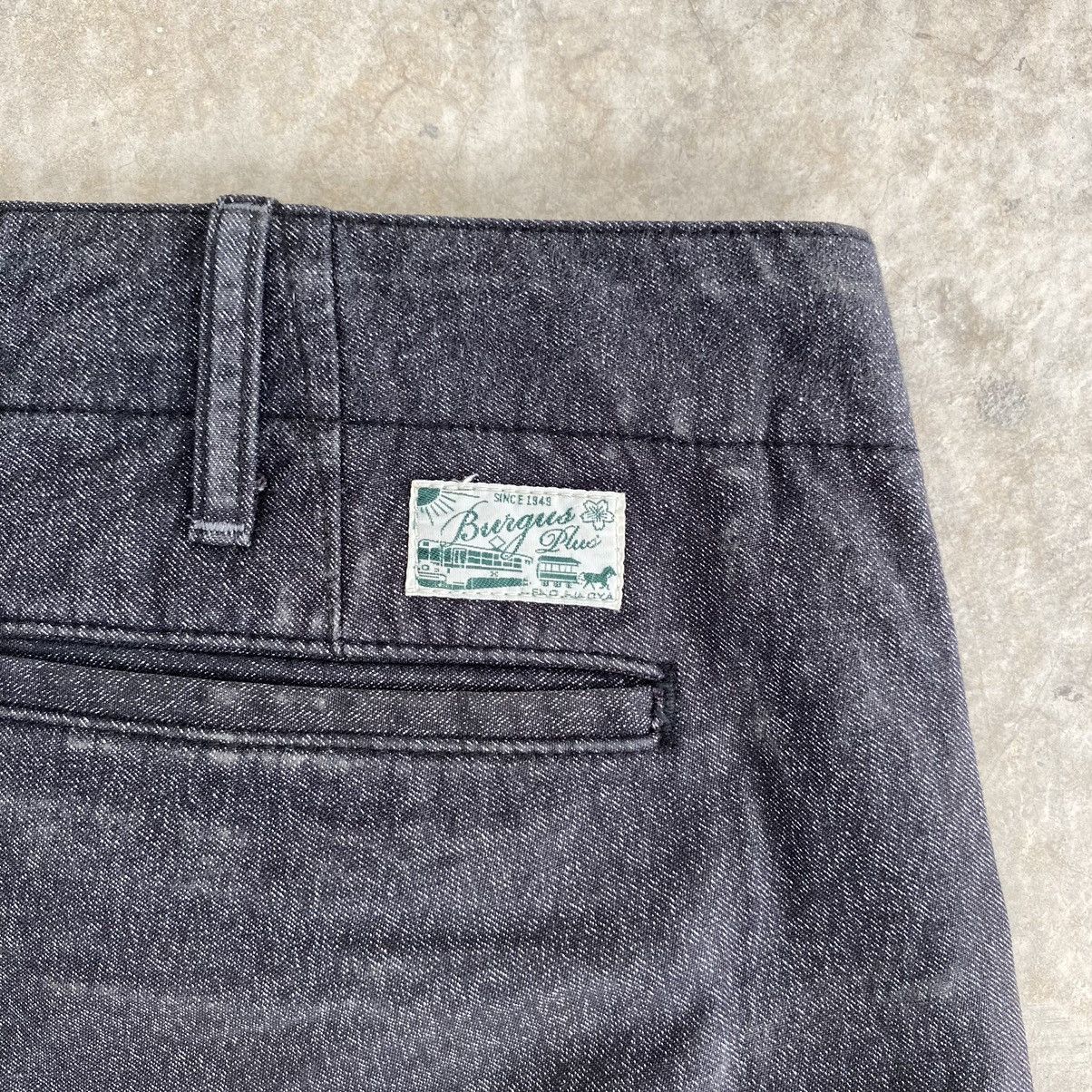 Burgus Plus Burgus Plus Made In Japan Salt and Pepper Faded Denim Jeans Size US 32 / EU 48 - 14 Thumbnail