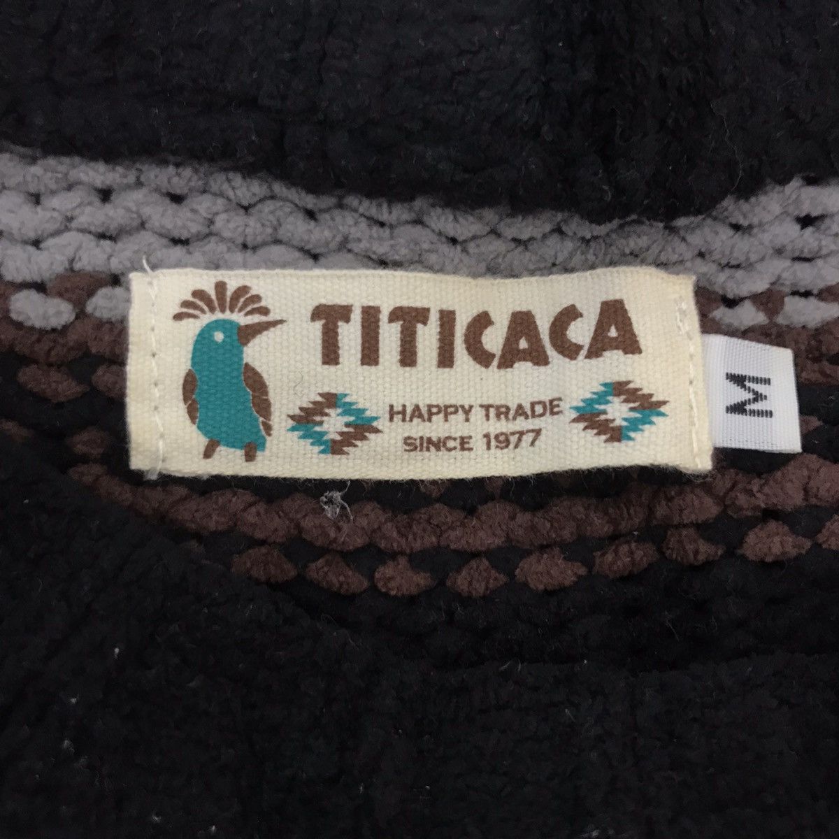Vintage TITICACA Japanese Brand Stripes Knitwear Sweatshirt Size US M / EU 48-50 / 2 - 4 Thumbnail