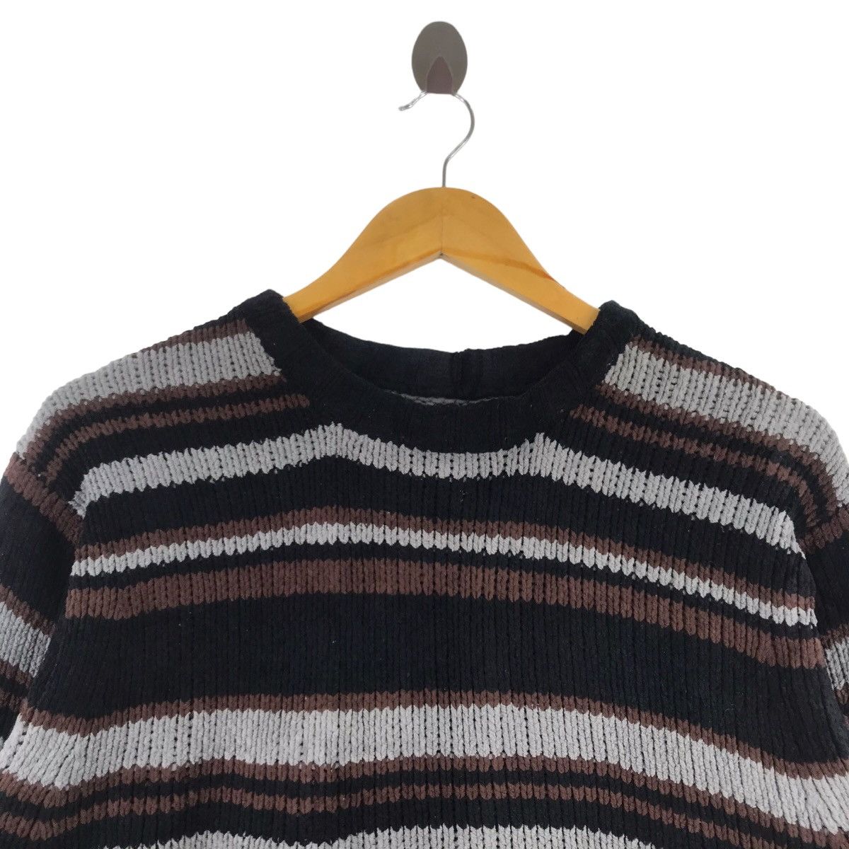 Vintage TITICACA Japanese Brand Stripes Knitwear Sweatshirt Size US M / EU 48-50 / 2 - 2 Thumbnail