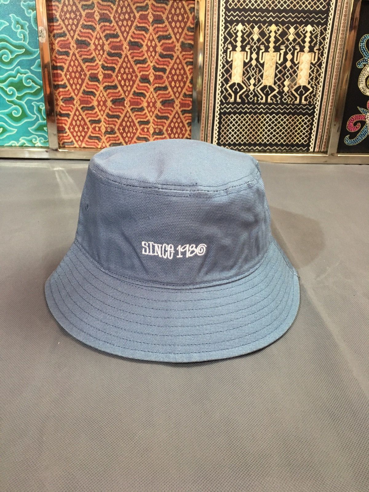 STUSSY FRONT&BACK LOGO BUCKET HAT