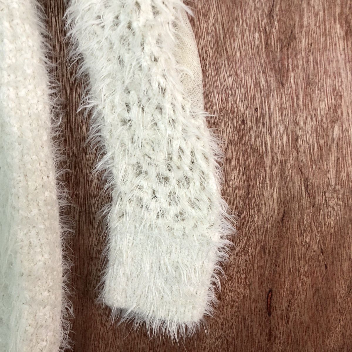 Homespun Knitwear MIIA White Mohair Distressed Style Knitwear Size US S / EU 44-46 / 1 - 4 Thumbnail