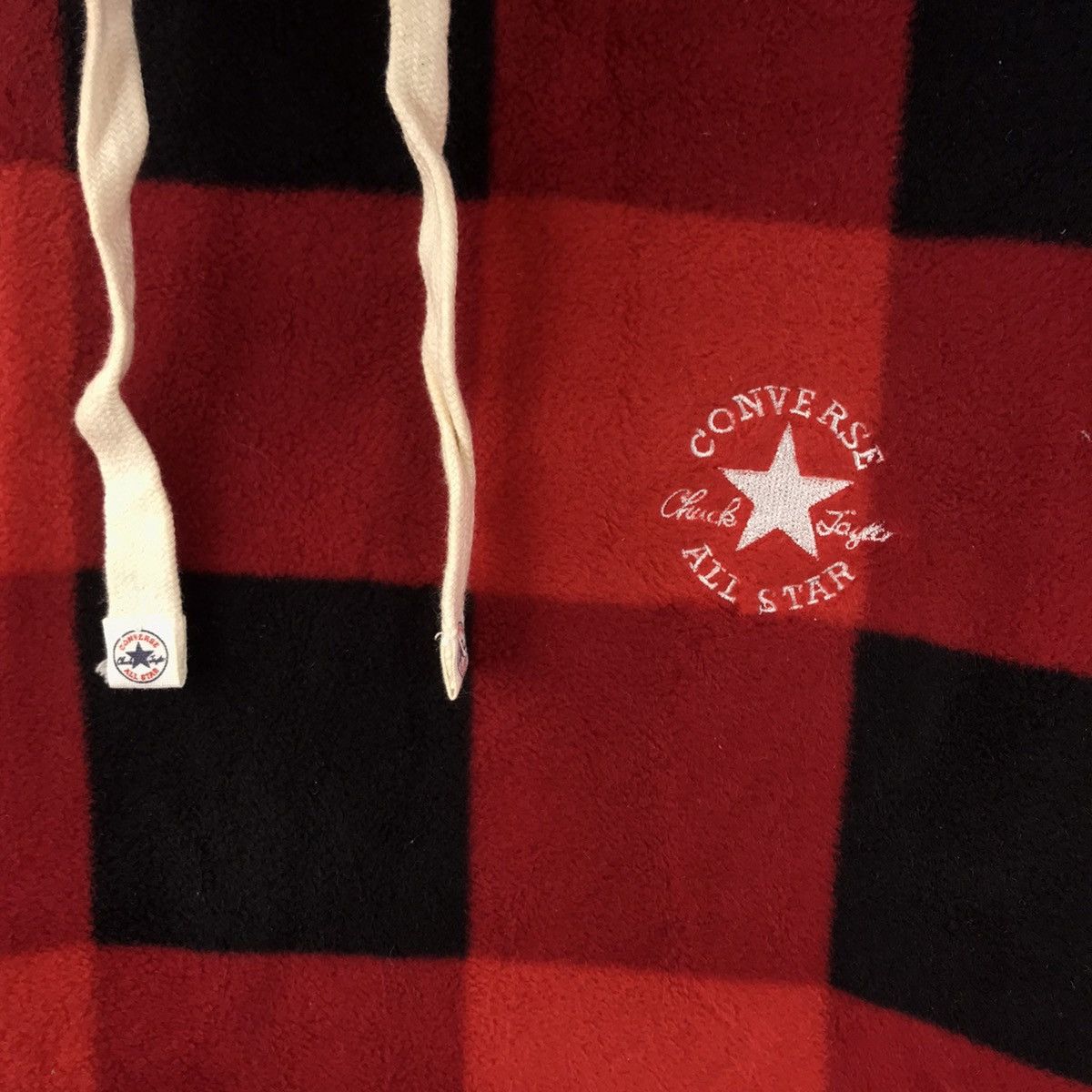 Converse CONVERSE ALL STAR Check Embroidered Logo Red Hoodie Size US M / EU 48-50 / 2 - 3 Thumbnail