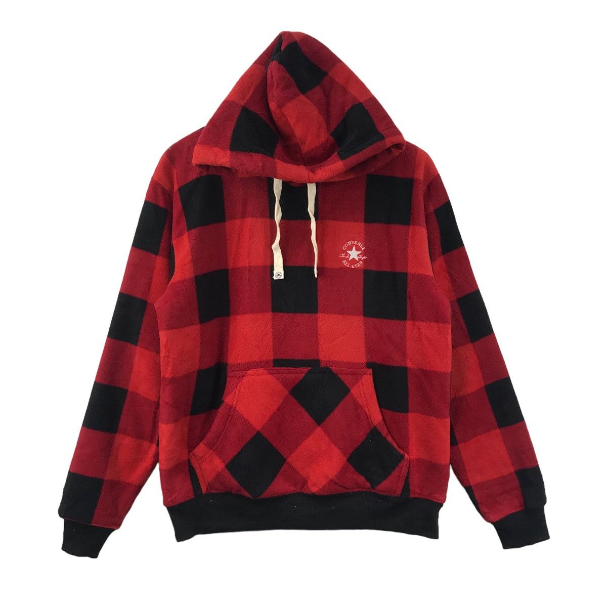Converse CONVERSE ALL STAR Check Embroidered Logo Red Hoodie Size US M / EU 48-50 / 2 - 1 Thumbnail