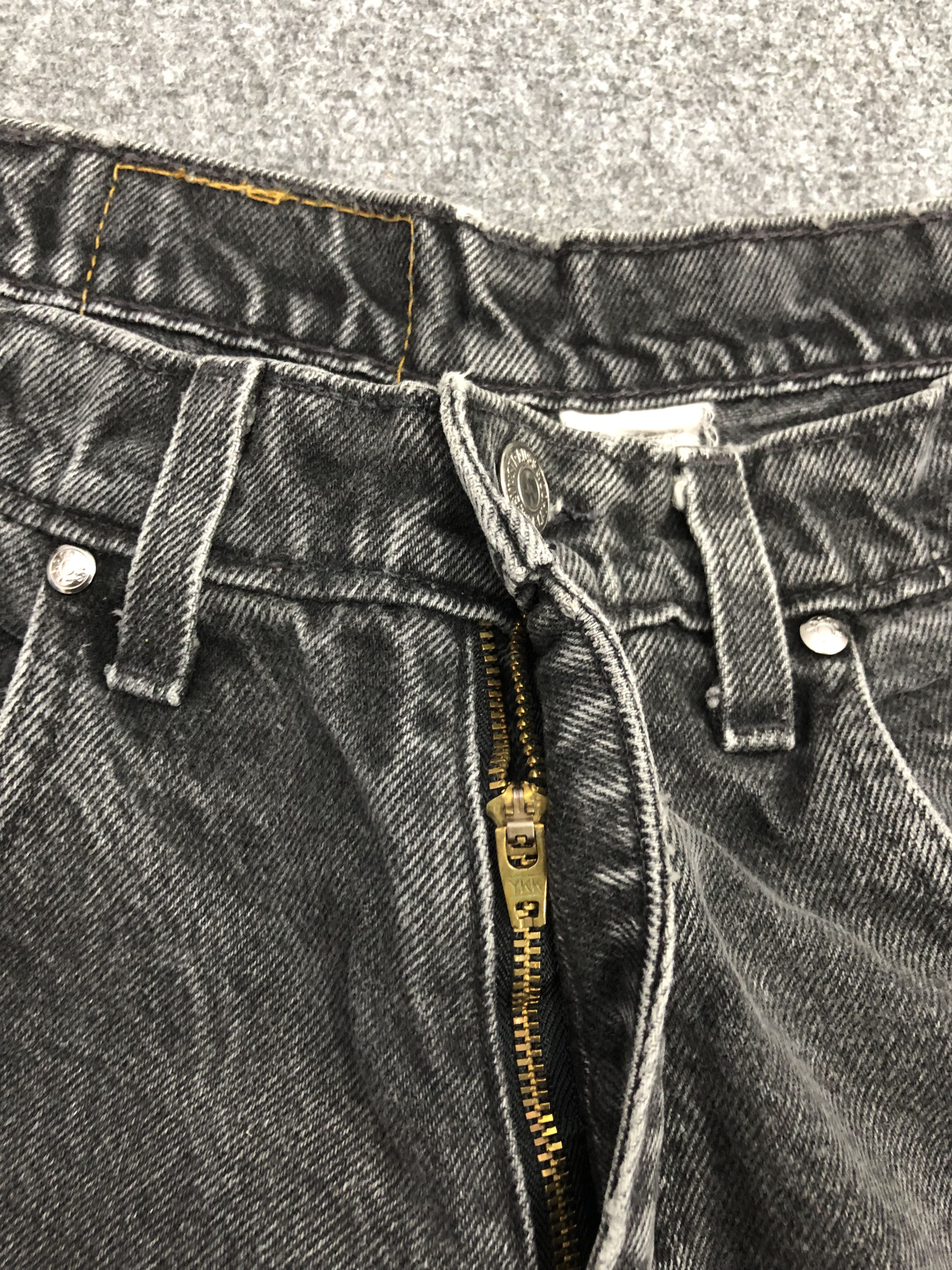 Levi's Vintage 90s Levis Cropped Black Jeans DP1152 Size US 32 / EU 48 - 5 Thumbnail