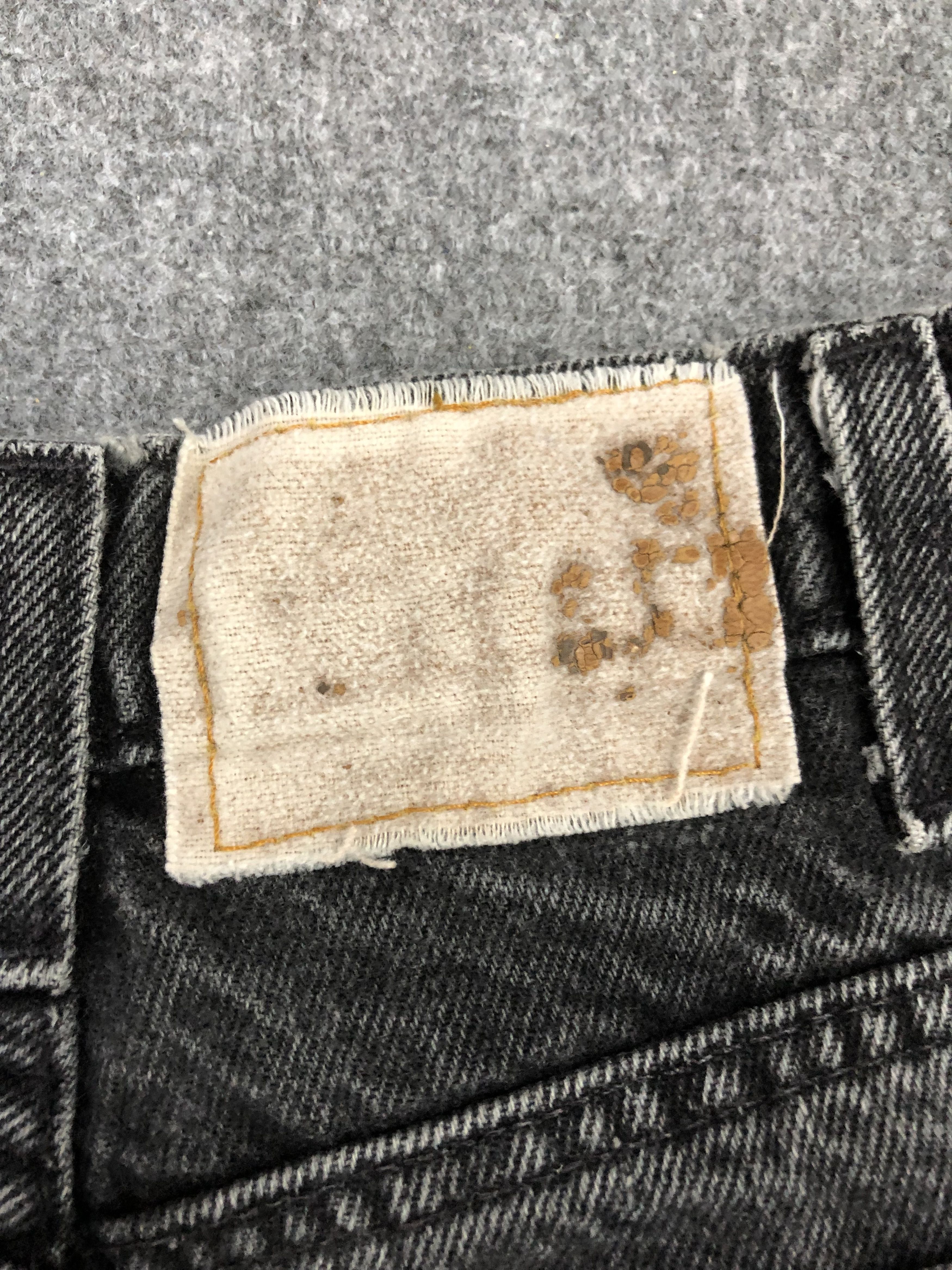 Levi's Vintage 90s Levis Cropped Black Jeans DP1152 Size US 32 / EU 48 - 7 Thumbnail