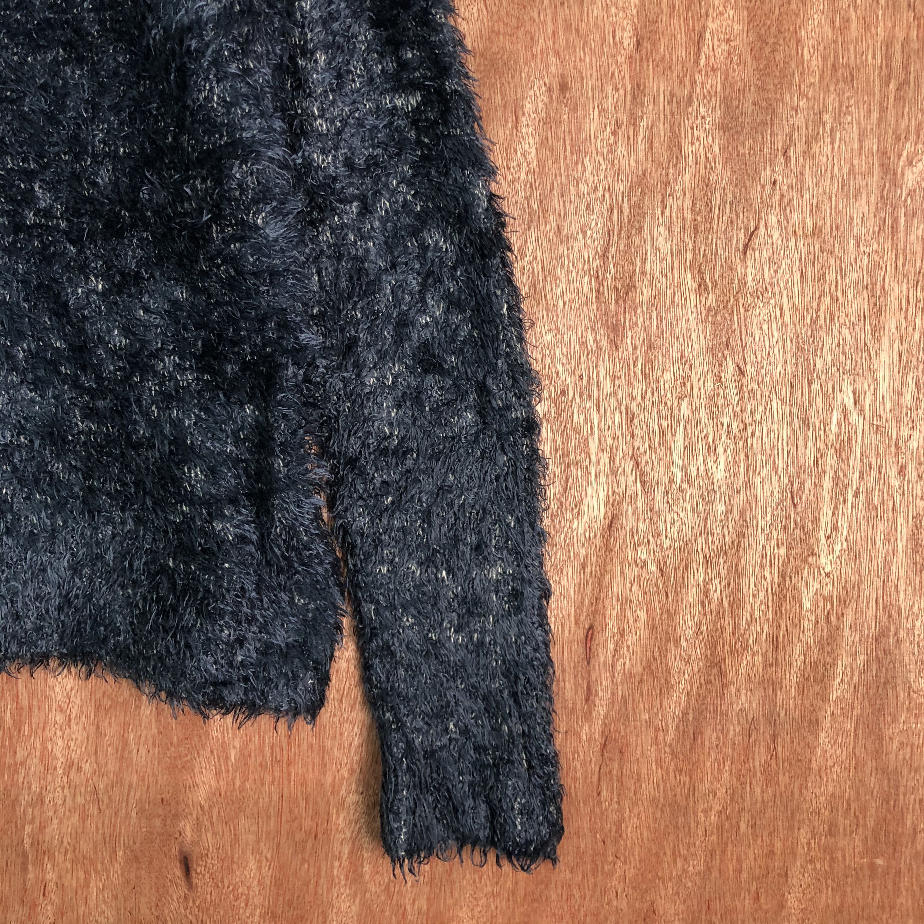 Japanese Brand Chocol Raffine Dark Blue Mohair Knitwear Size US L / EU 52-54 / 3 - 6 Thumbnail