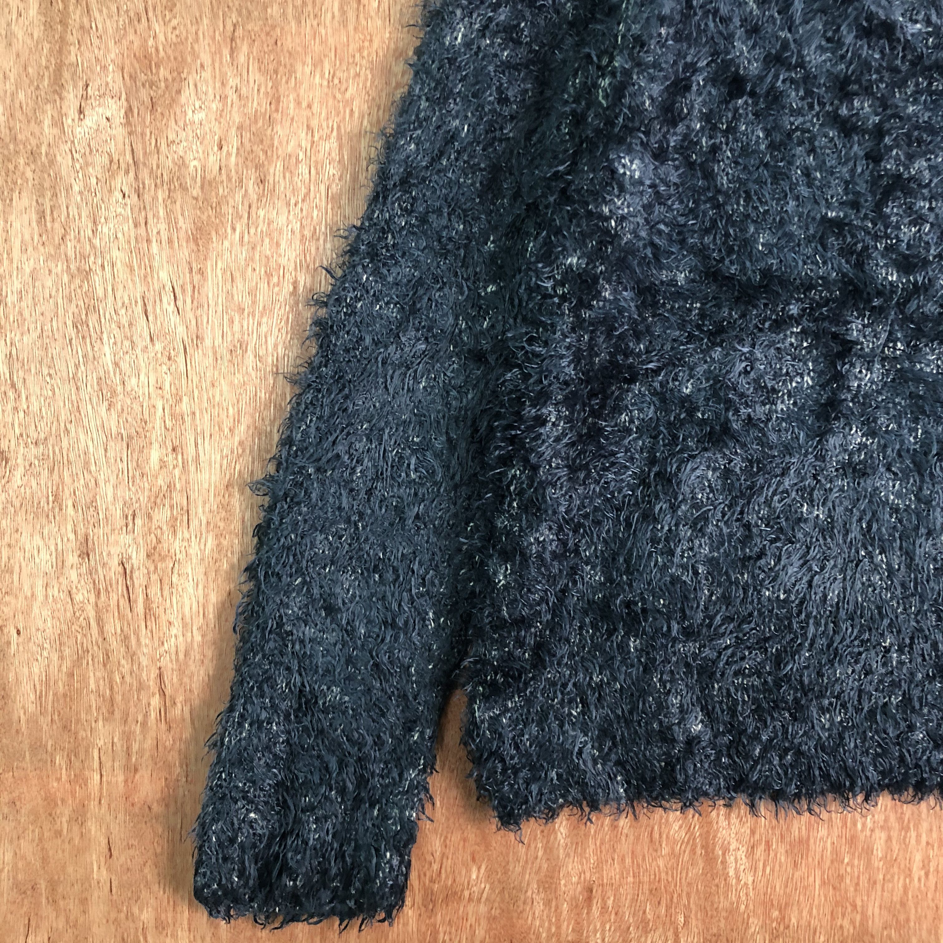 Japanese Brand Chocol Raffine Dark Blue Mohair Knitwear Size US L / EU 52-54 / 3 - 7 Thumbnail