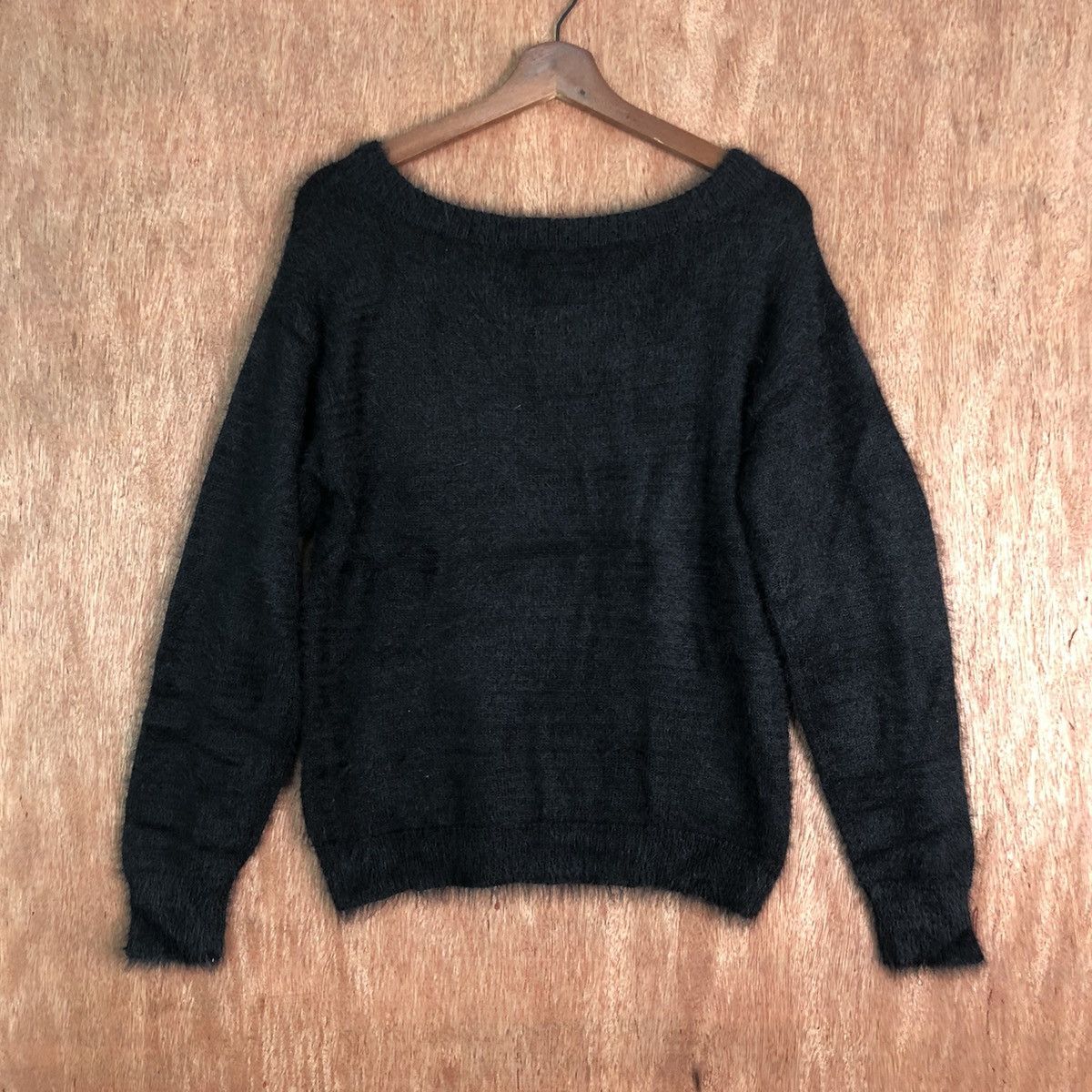 Homespun Knitwear Marble Waltz Black Mohair Shag Shaggy Knitwear Size US M / EU 48-50 / 2 - 10 Thumbnail