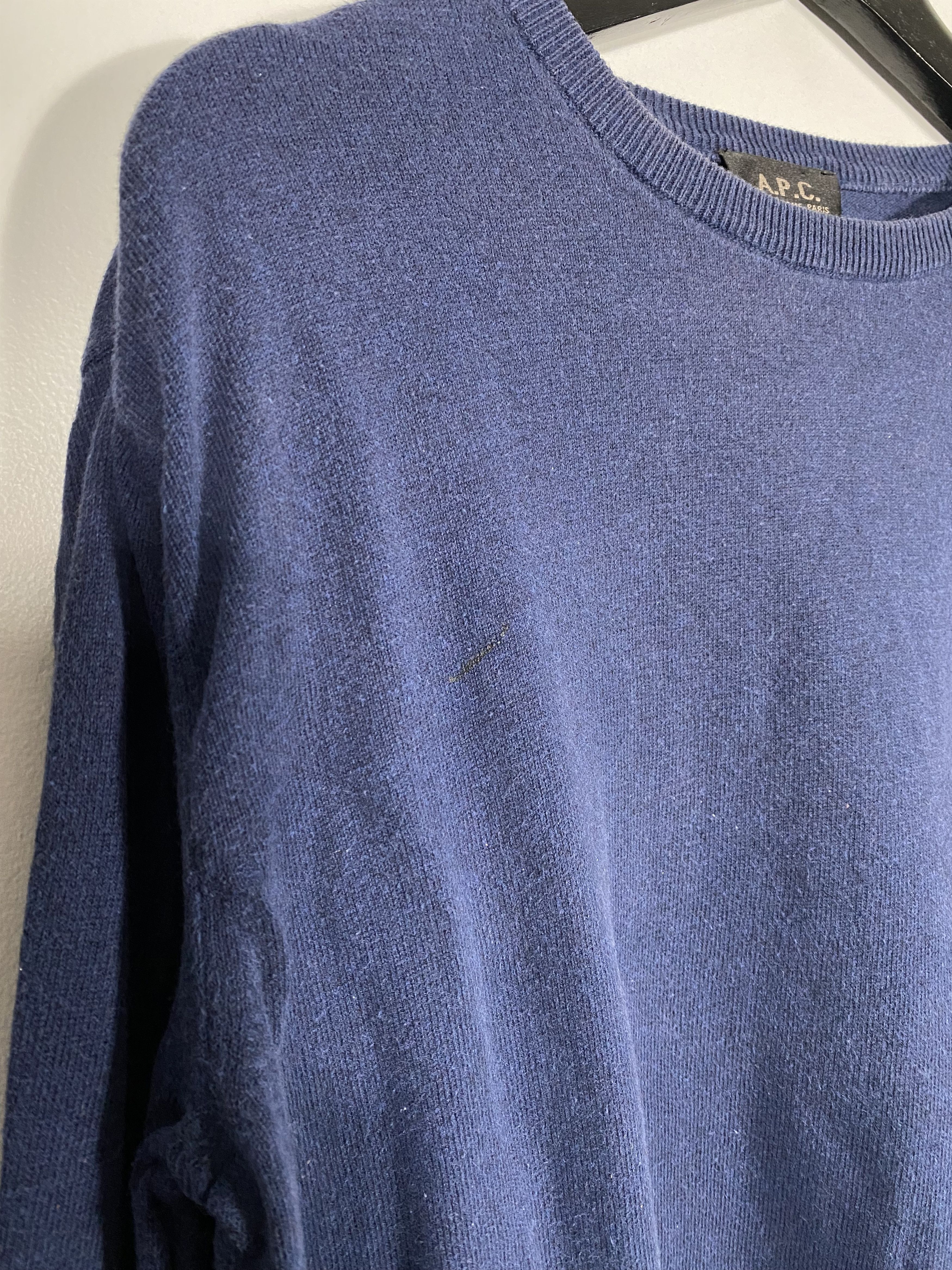 A.P.C. A.P.C. yarn knit sweater navy blue Size US M / EU 48-50 / 2 - 4 Thumbnail