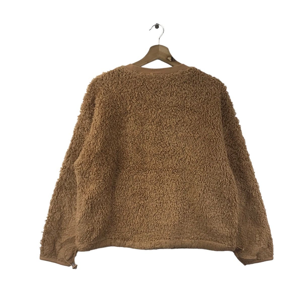 Gap GAP Big Embroidered Logo Brown Deep Sherpa Sweatshirt Size US S / EU 44-46 / 1 - 11 Thumbnail