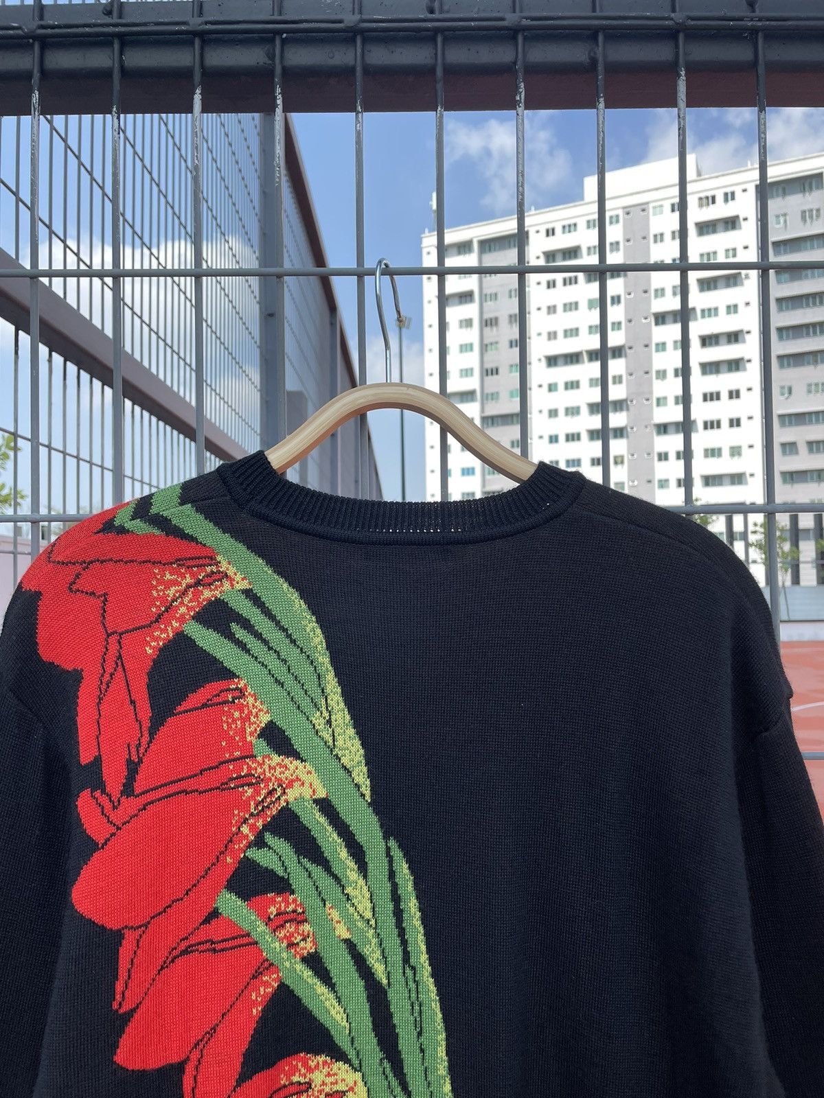 Aran Isles Knitwear × Japanese Brand P4 FLORAL WOOL KNITWEAR Size US M / EU 48-50 / 2 - 4 Thumbnail