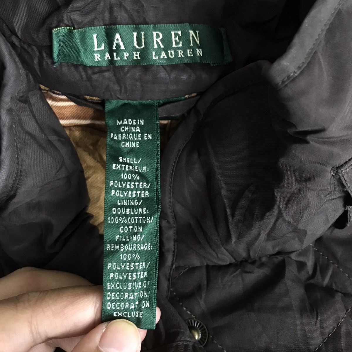 Lauren Ralph Lauren LAUREN RALPH LAUREN Button Up Quilted Plain Fleece Sweater Size US XS / EU 42 / 0 - 5 Thumbnail