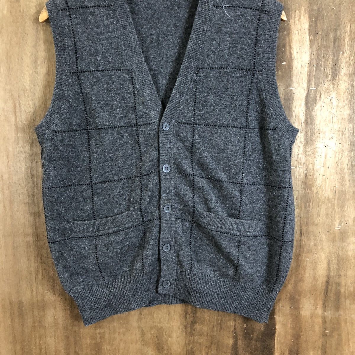 Other Mario Giorami Grey Vest Cardigan Knitwear #118 Size US M / EU 48-50 / 2 - 3 Thumbnail