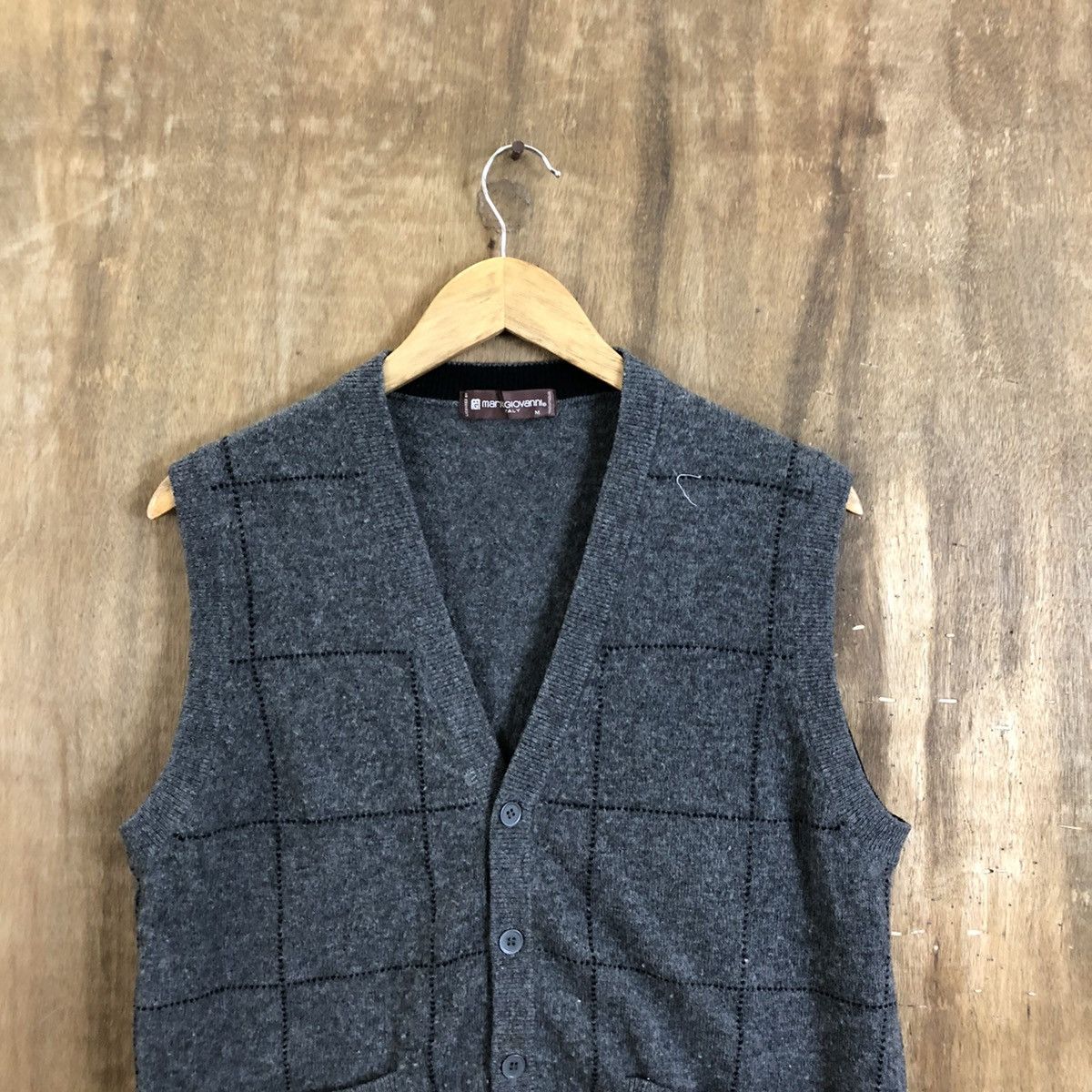Other Mario Giorami Grey Vest Cardigan Knitwear #118 Size US M / EU 48-50 / 2 - 2 Thumbnail