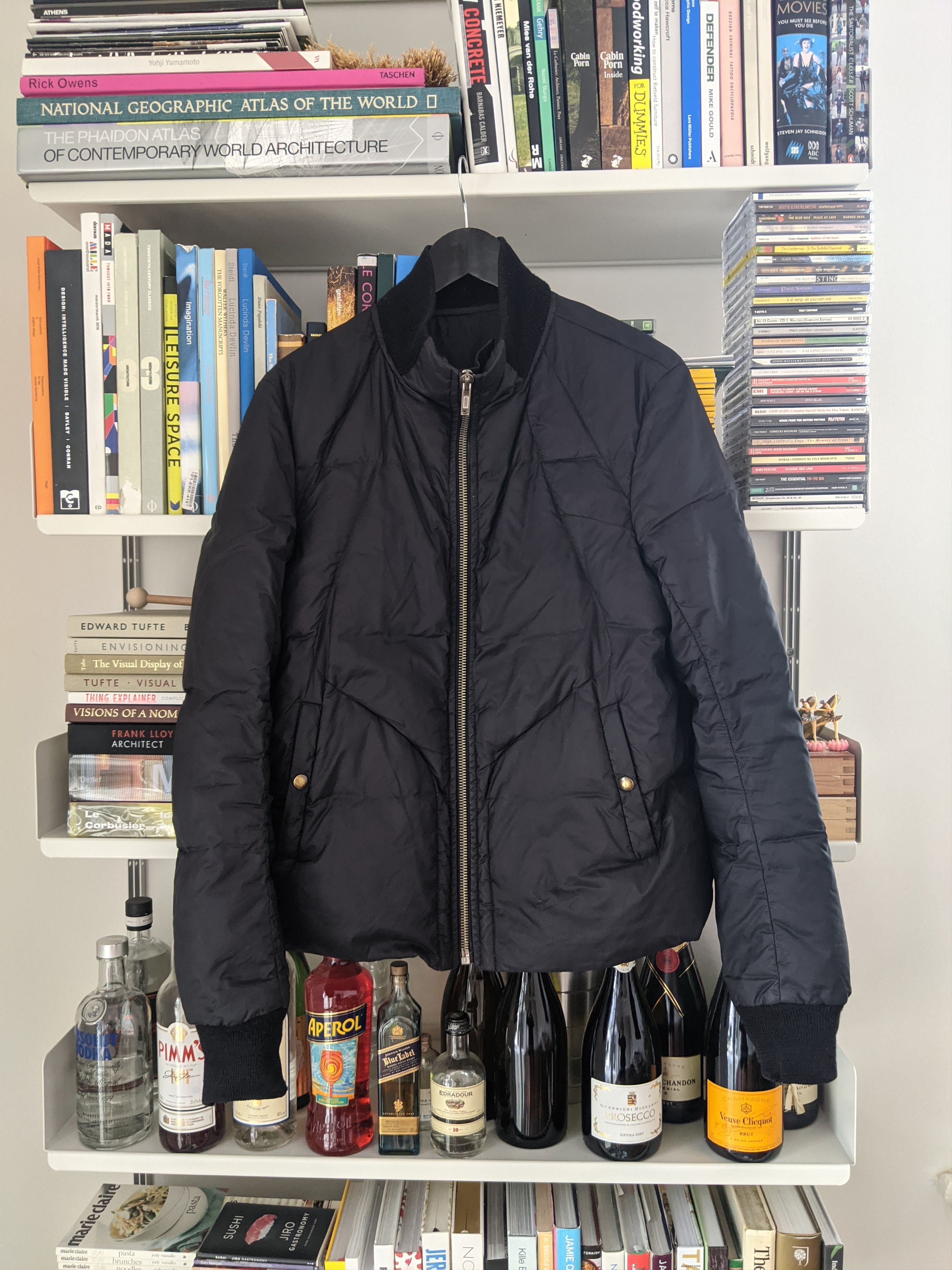 image of Rick Owens A/w 07 Exploder Goose Feather Jacket in Black, Men's (Size Medium)