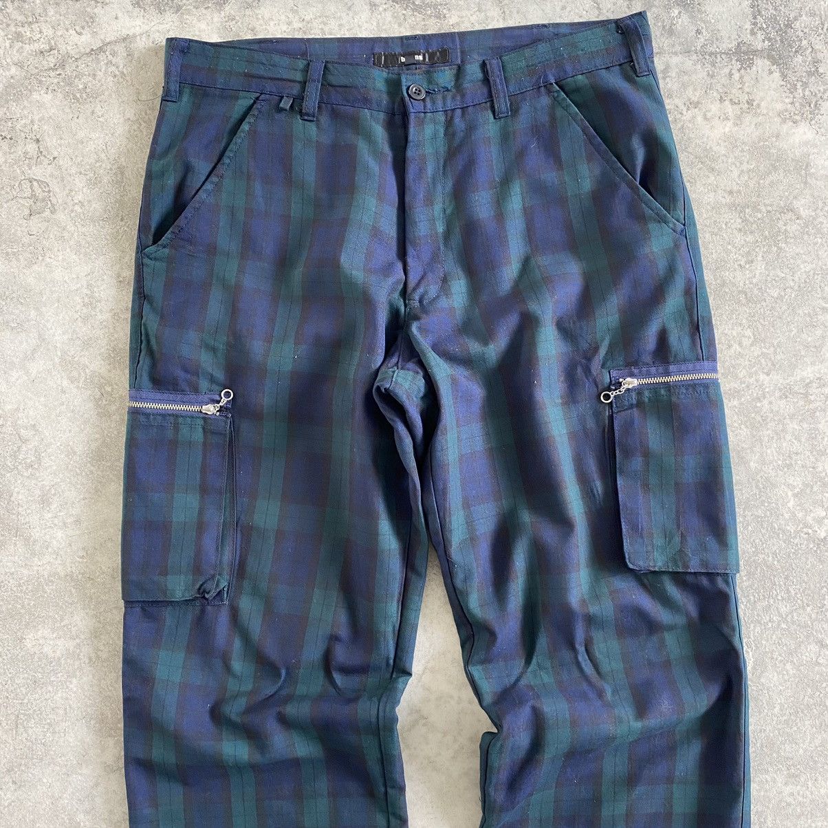 Beams Plus Vintage Beams Japan Tartan Checker Cargo Pants Size US 34 / EU 50 - 2 Thumbnail