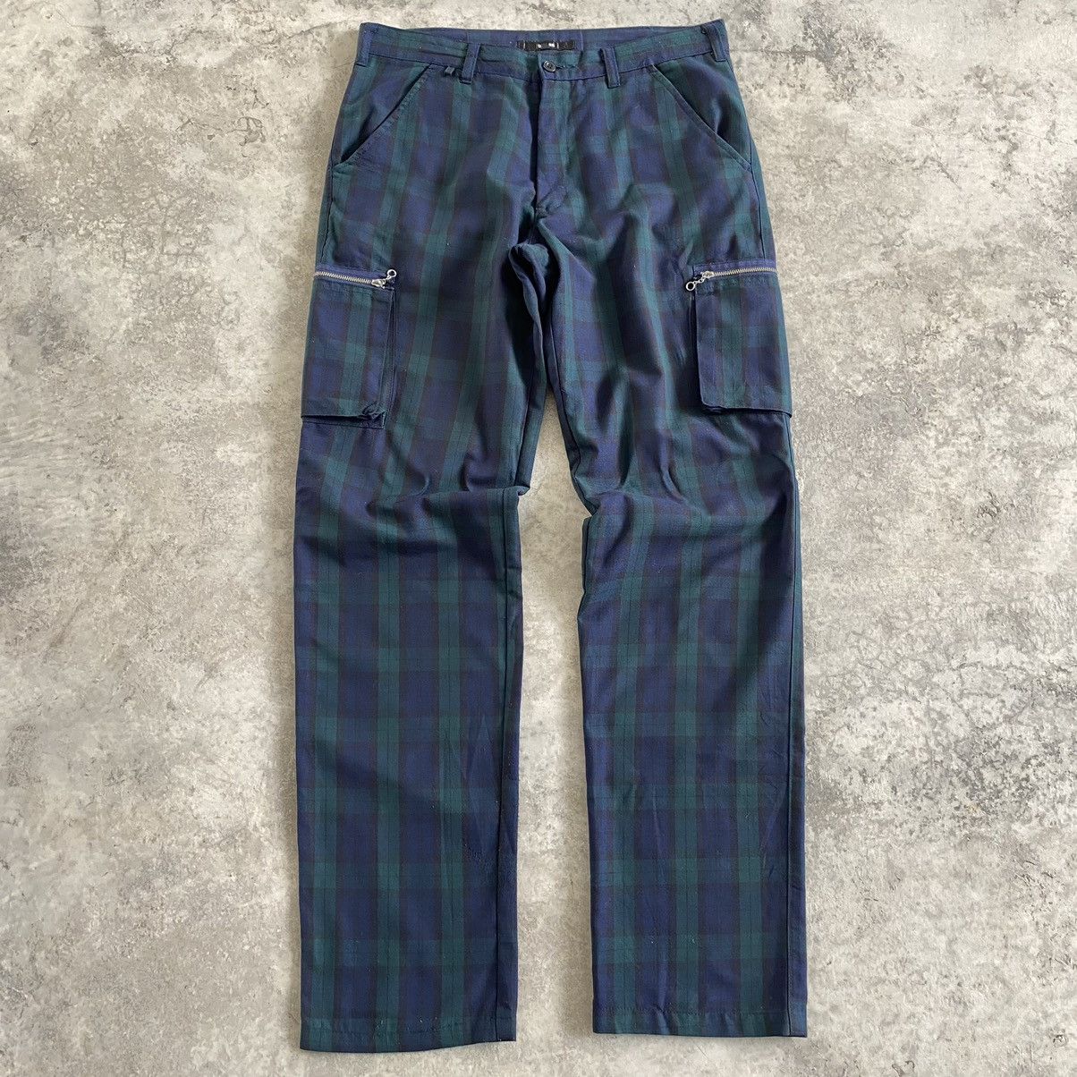 Beams Plus Vintage Beams Japan Tartan Checker Cargo Pants Size US 34 / EU 50 - 1 Thumbnail