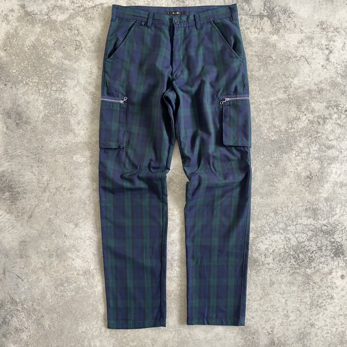 Beams Plus Vintage Beams Japan Tartan Checker Cargo Pants Size US 34 / EU 50 - 3 Thumbnail