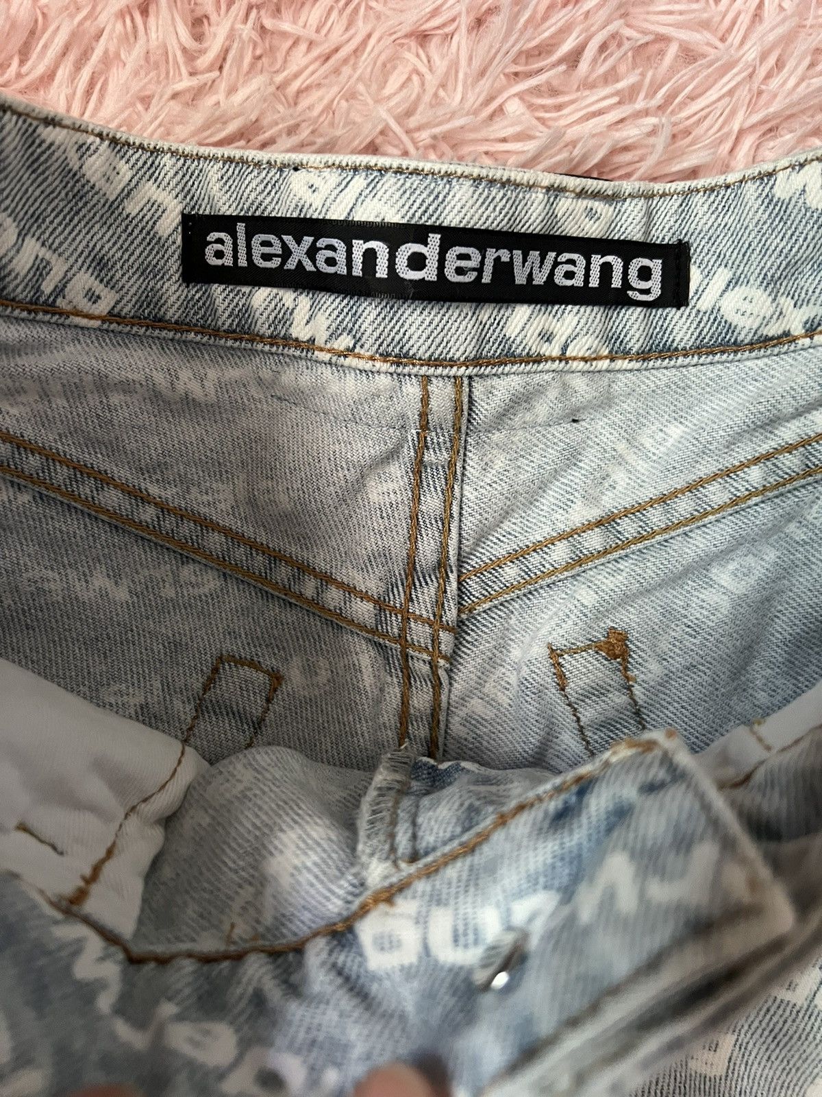 Alexander Wang Alexanderwang Bite Short Logo Size 26" / US 2 / IT 38 - 6 Thumbnail