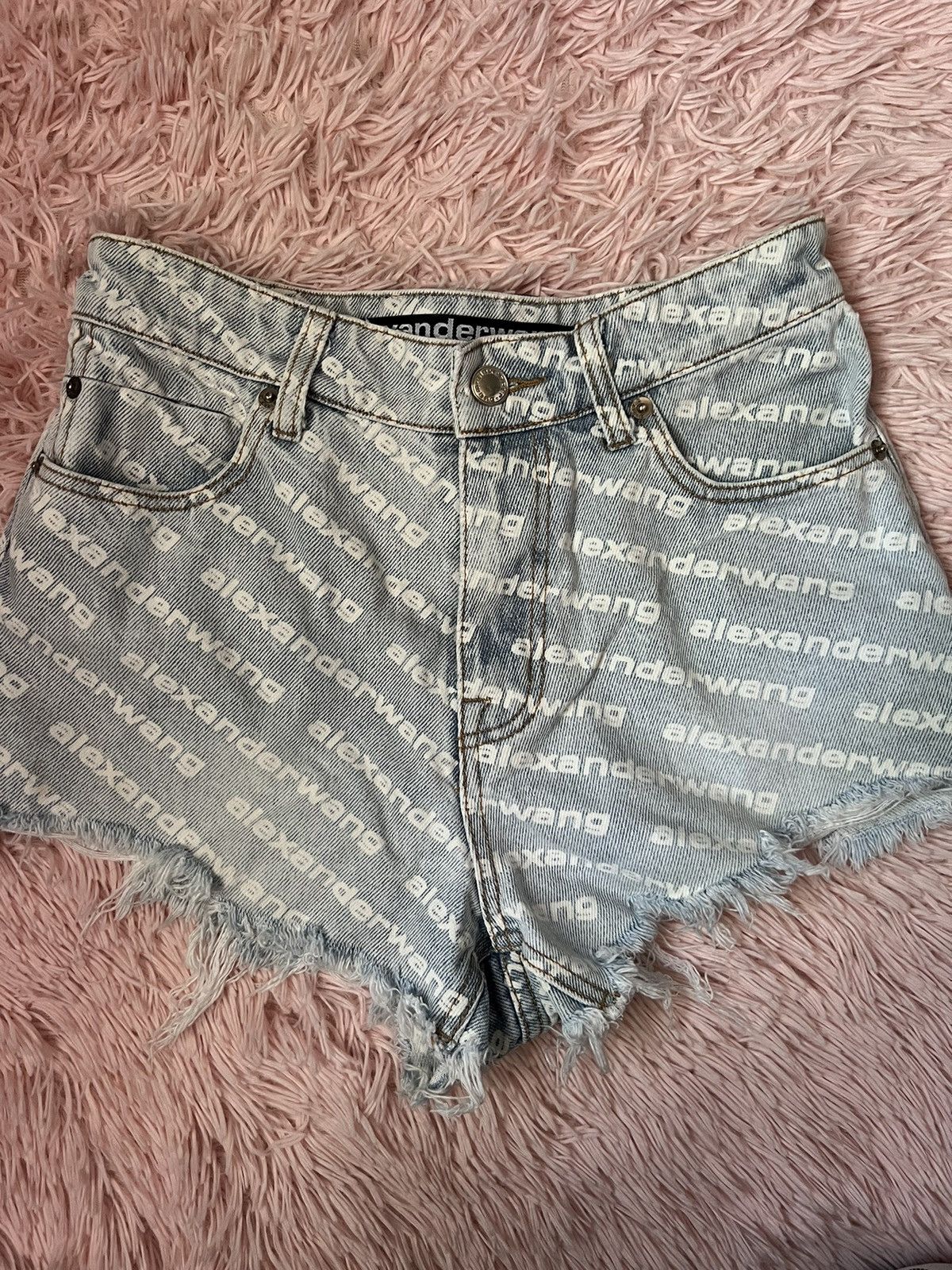 Alexander Wang Alexanderwang Bite Short Logo Size 26" / US 2 / IT 38 - 3 Thumbnail