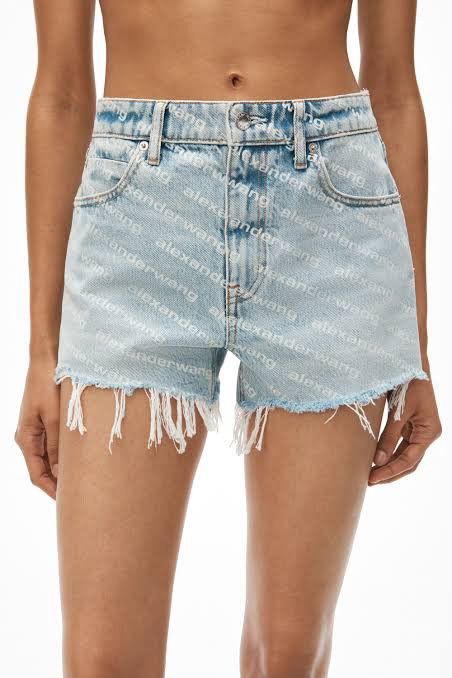 Alexander Wang Alexanderwang Bite Short Logo Size 26" / US 2 / IT 38 - 2 Thumbnail