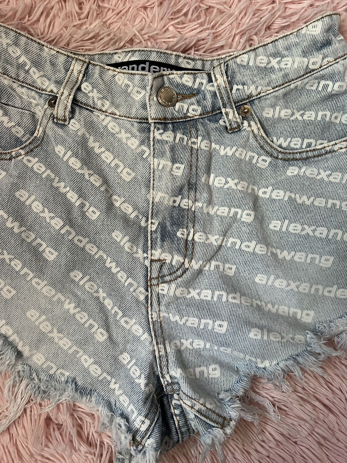 Alexander Wang Alexanderwang Bite Short Logo Size 26" / US 2 / IT 38 - 5 Thumbnail