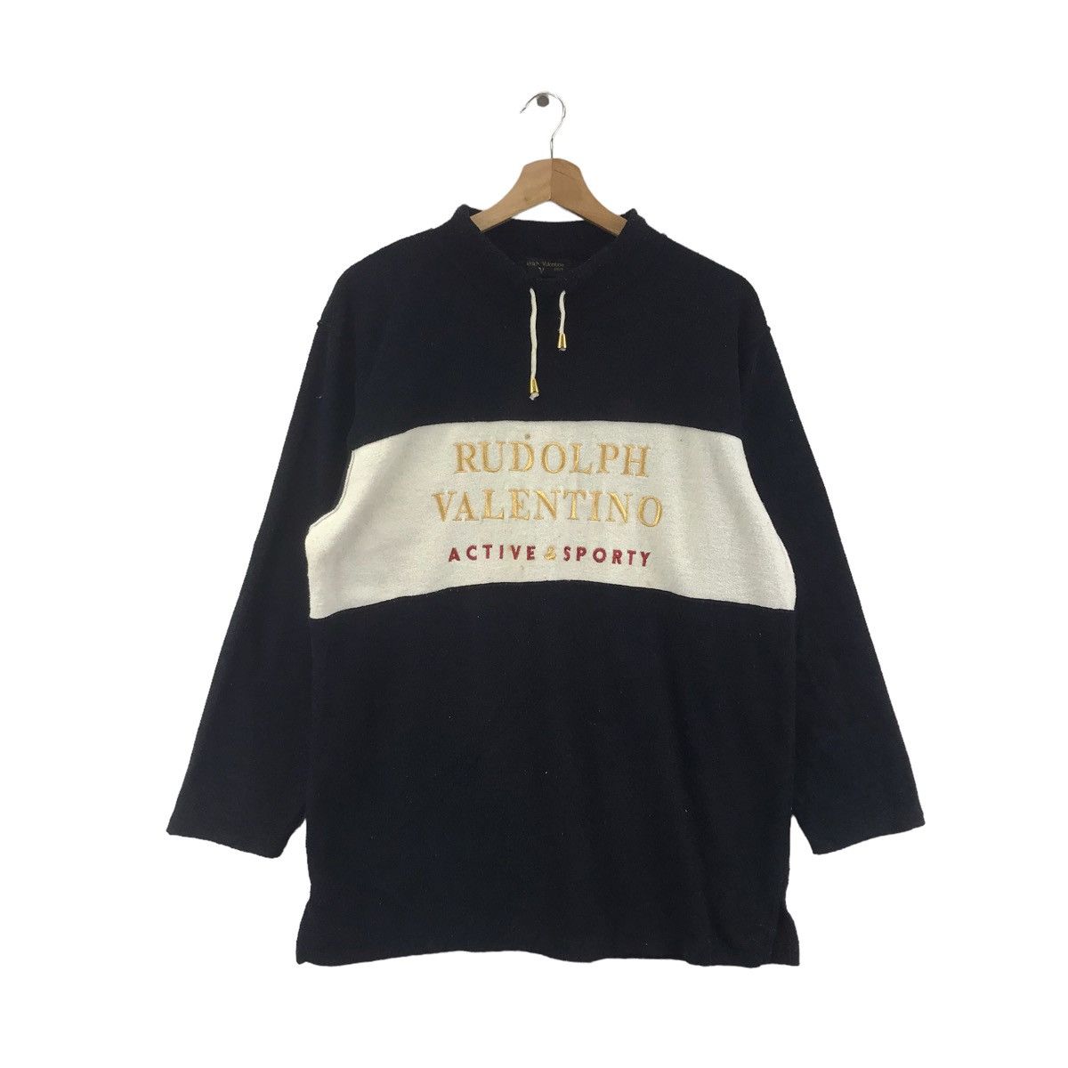 Vintage Vintage RUDOLPH VALENTINO V 1921 Sportswear Sweatshirt Size US L / EU 52-54 / 3 - 1 Thumbnail