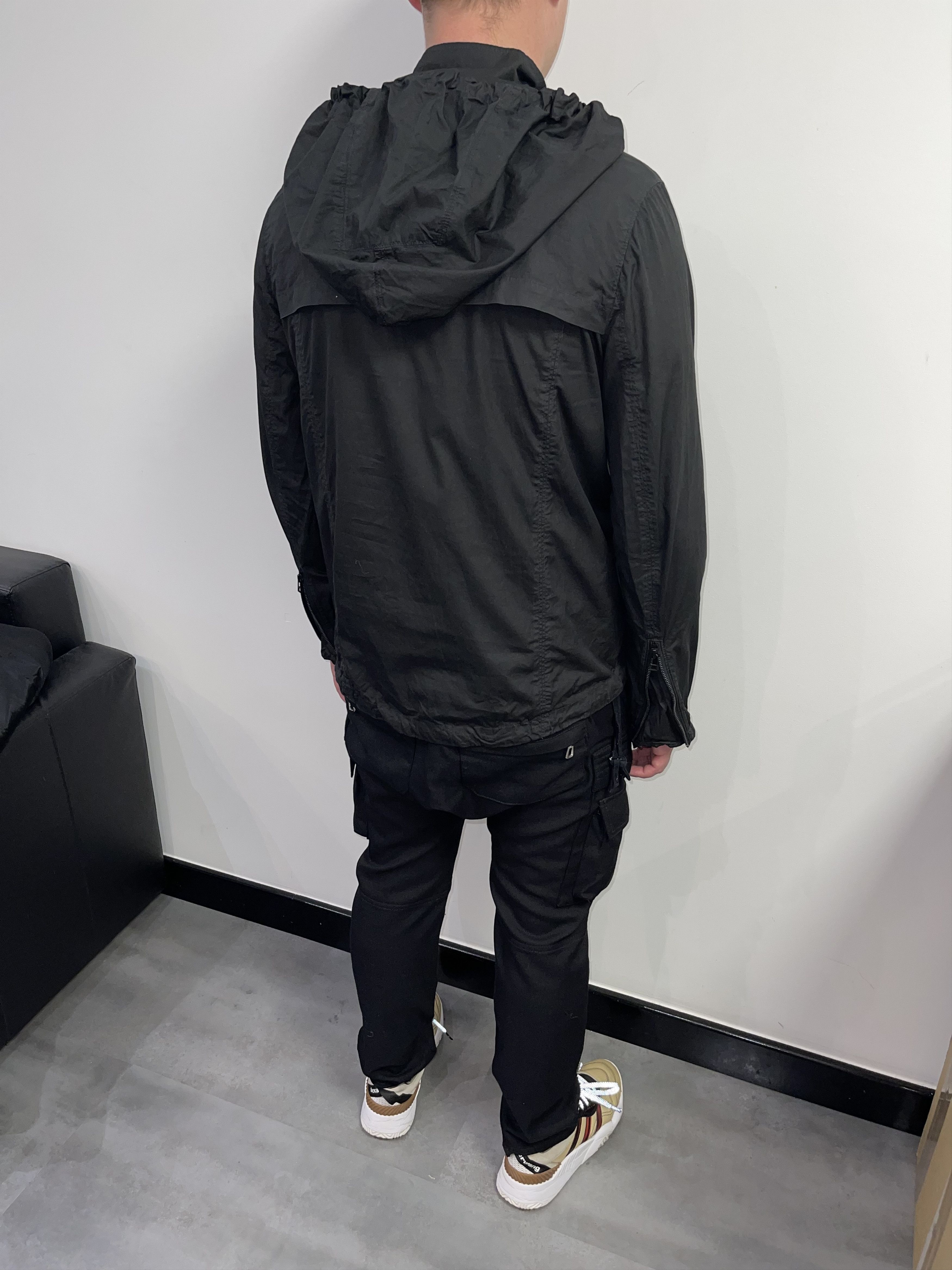 Helmut Lang Helmut Lang Black Zipped Transformer Anorak Size US M / EU 48-50 / 2 - 2 Thumbnail