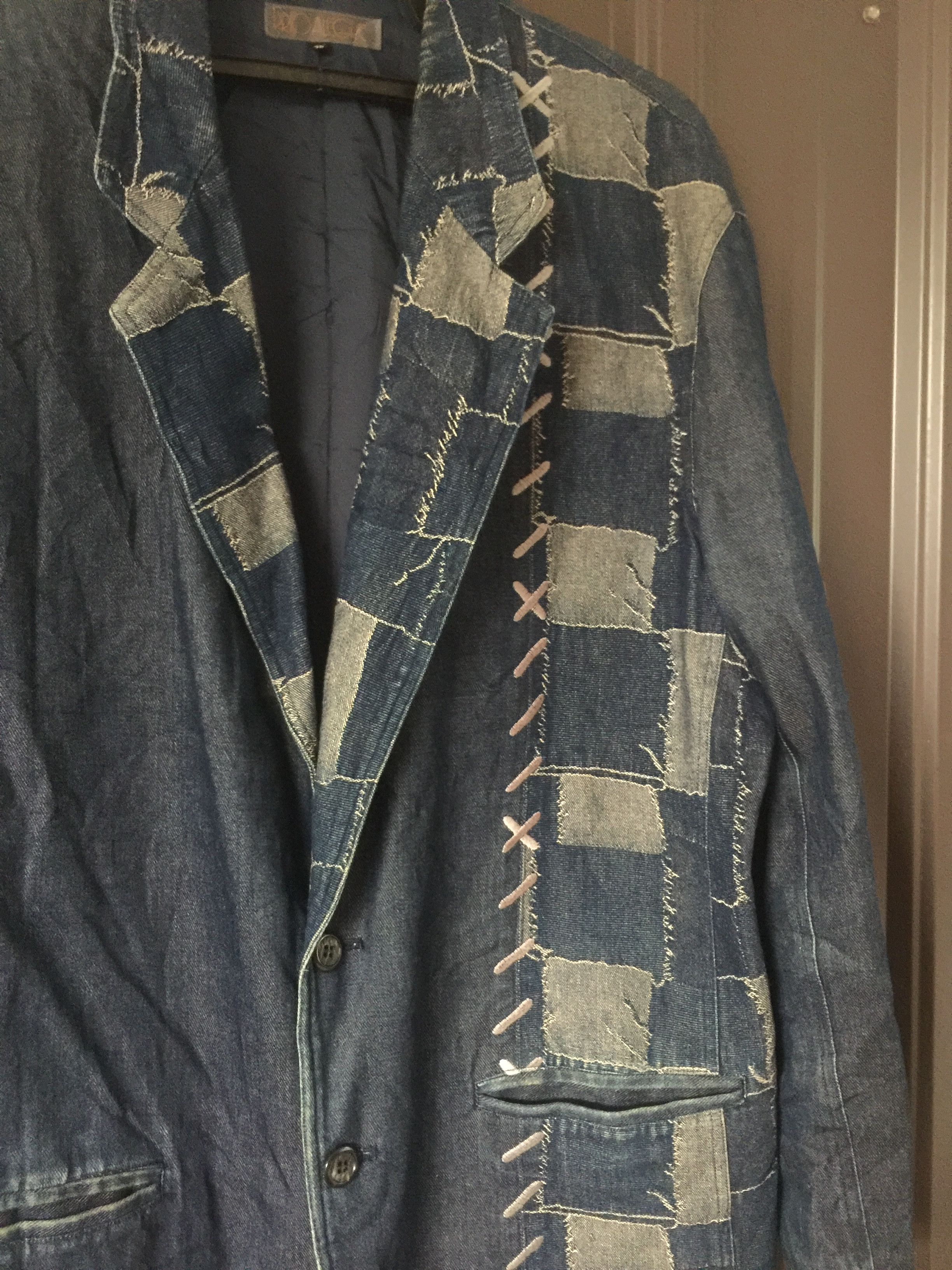 Designer × Indigo × Japanese Brand Prio Alegre Nice Design Blazer Jacket Size 48 Size US M / EU 48-50 / 2 - 2 Thumbnail