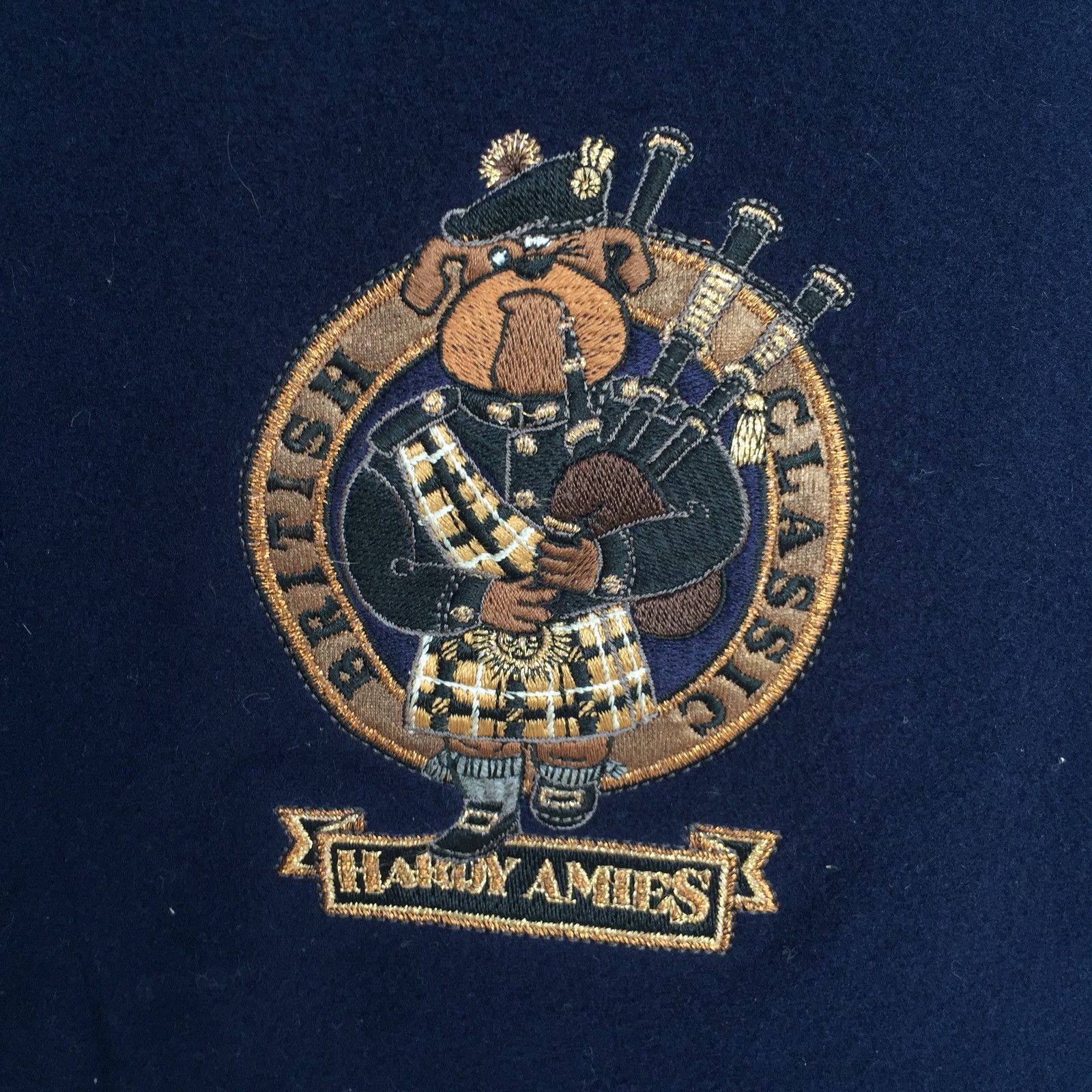 Hardy Amies Dog Embroidered Neck Fur Wool Oversized Coat Size US XL / EU 56 / 4 - 4 Thumbnail
