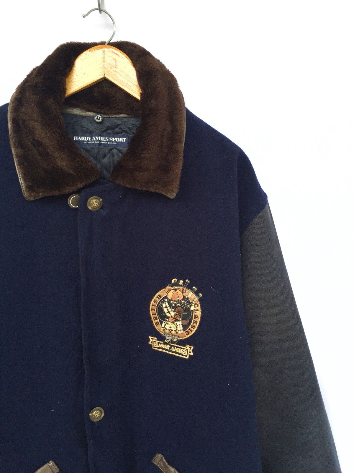 Hardy Amies Dog Embroidered Neck Fur Wool Oversized Coat Size US XL / EU 56 / 4 - 3 Thumbnail
